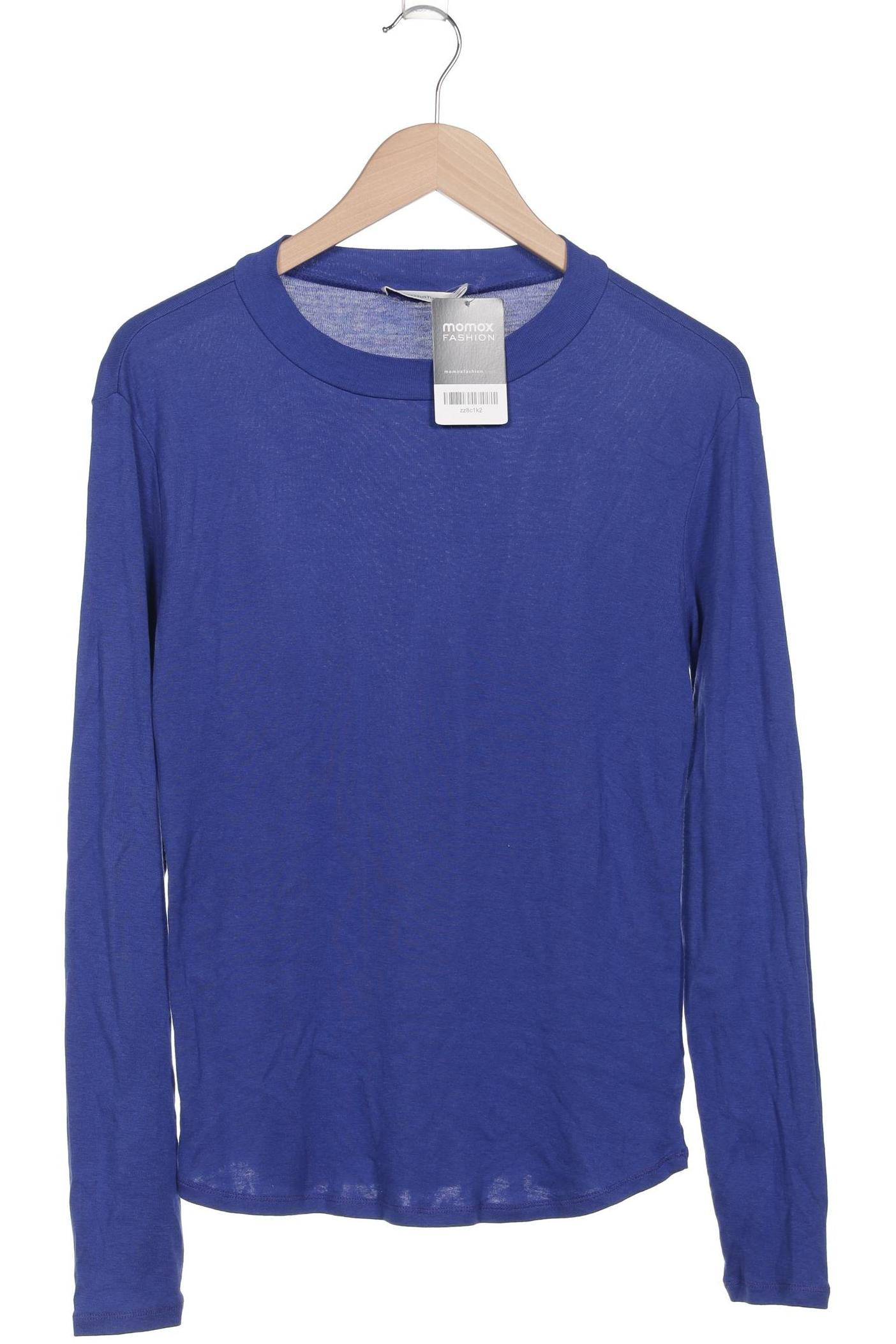 

hessnatur Damen Langarmshirt, blau, Gr. 42