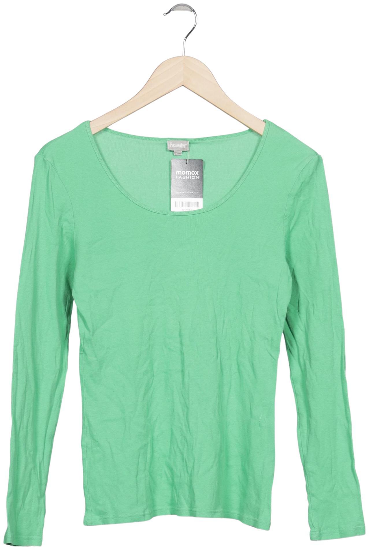 

hessnatur Damen Langarmshirt, hellgrün, Gr. 38
