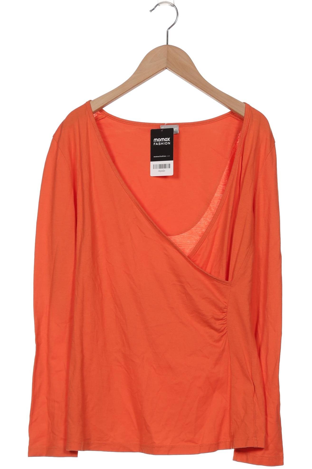 

hessnatur Damen Langarmshirt, orange, Gr. 42