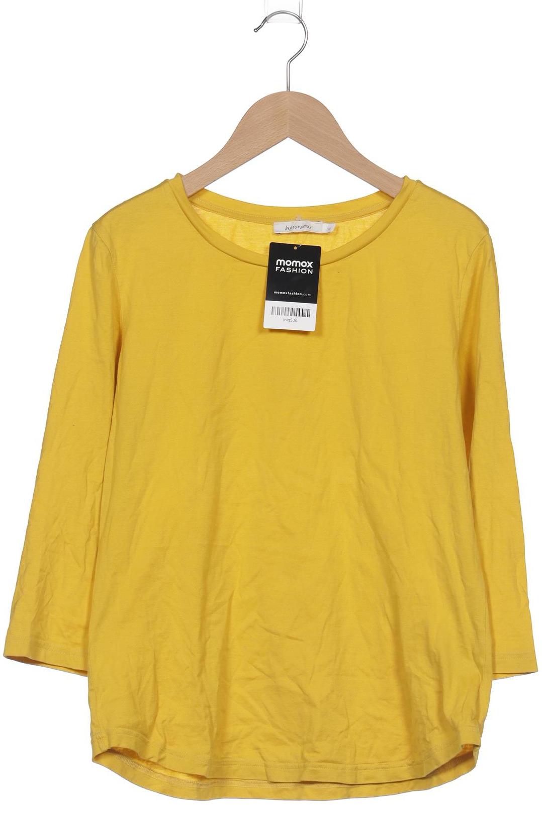 

hessnatur Damen Langarmshirt, gelb, Gr. 38
