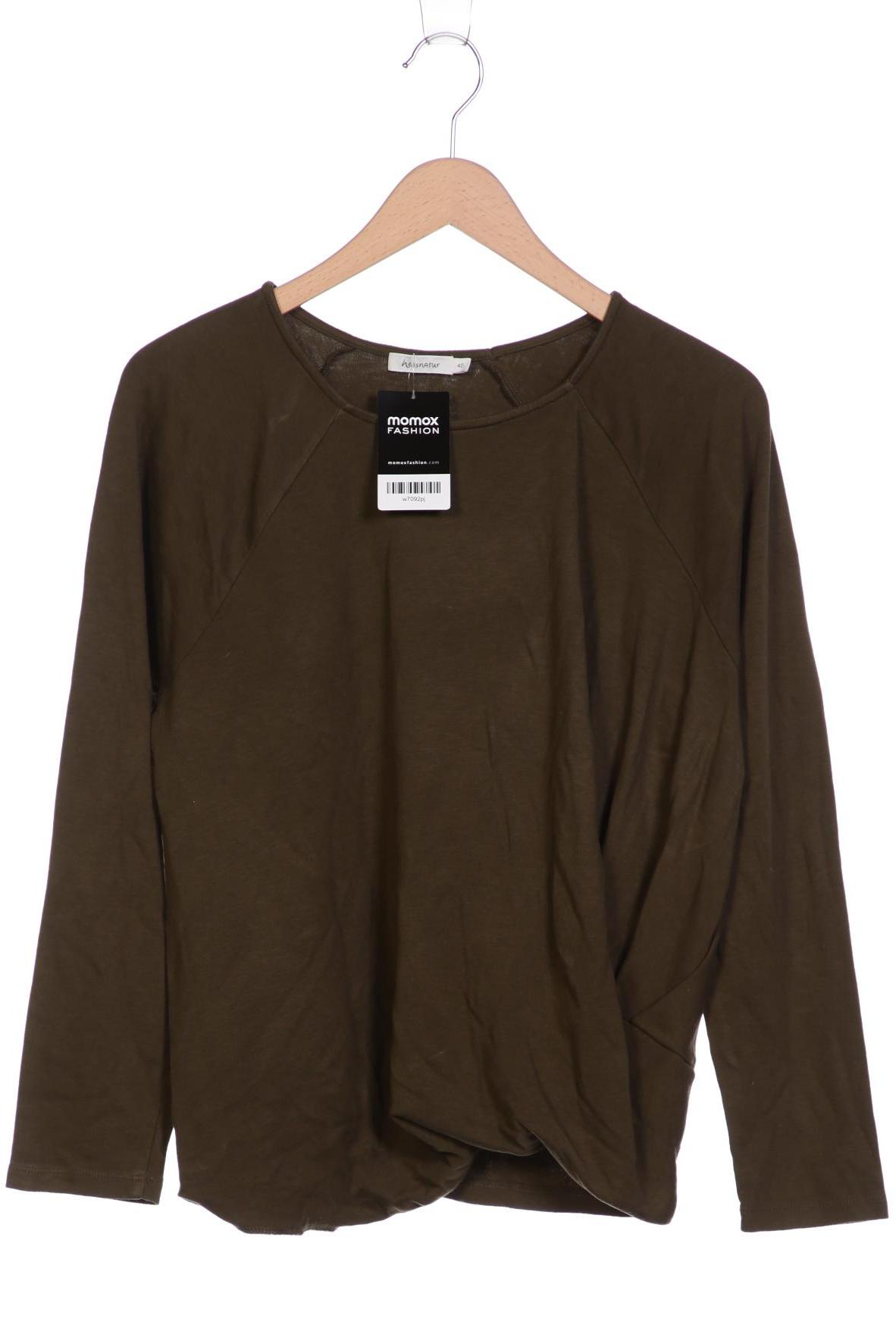 

hessnatur Damen Langarmshirt, grün, Gr. 40