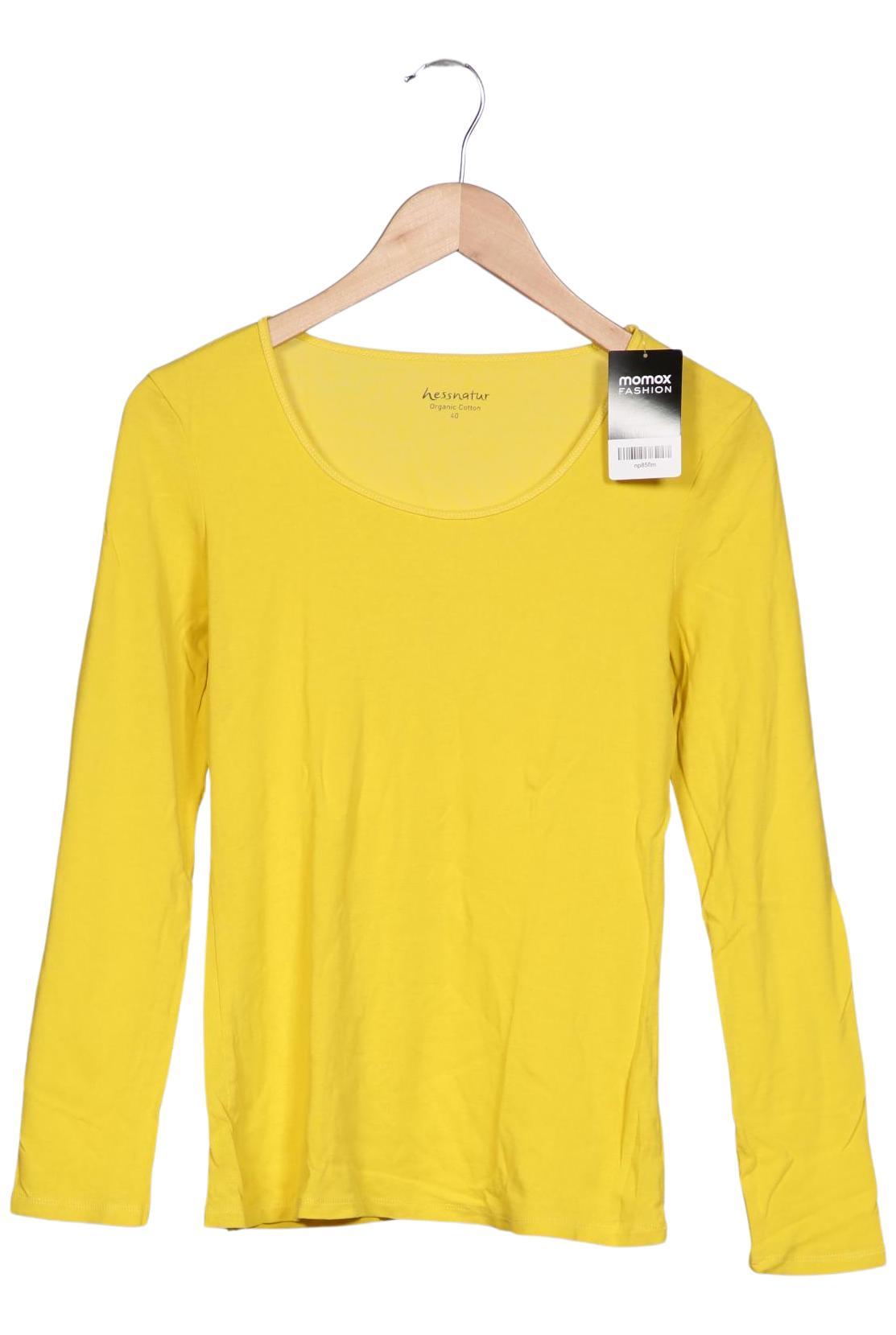 

hessnatur Damen Langarmshirt, gelb, Gr. 40