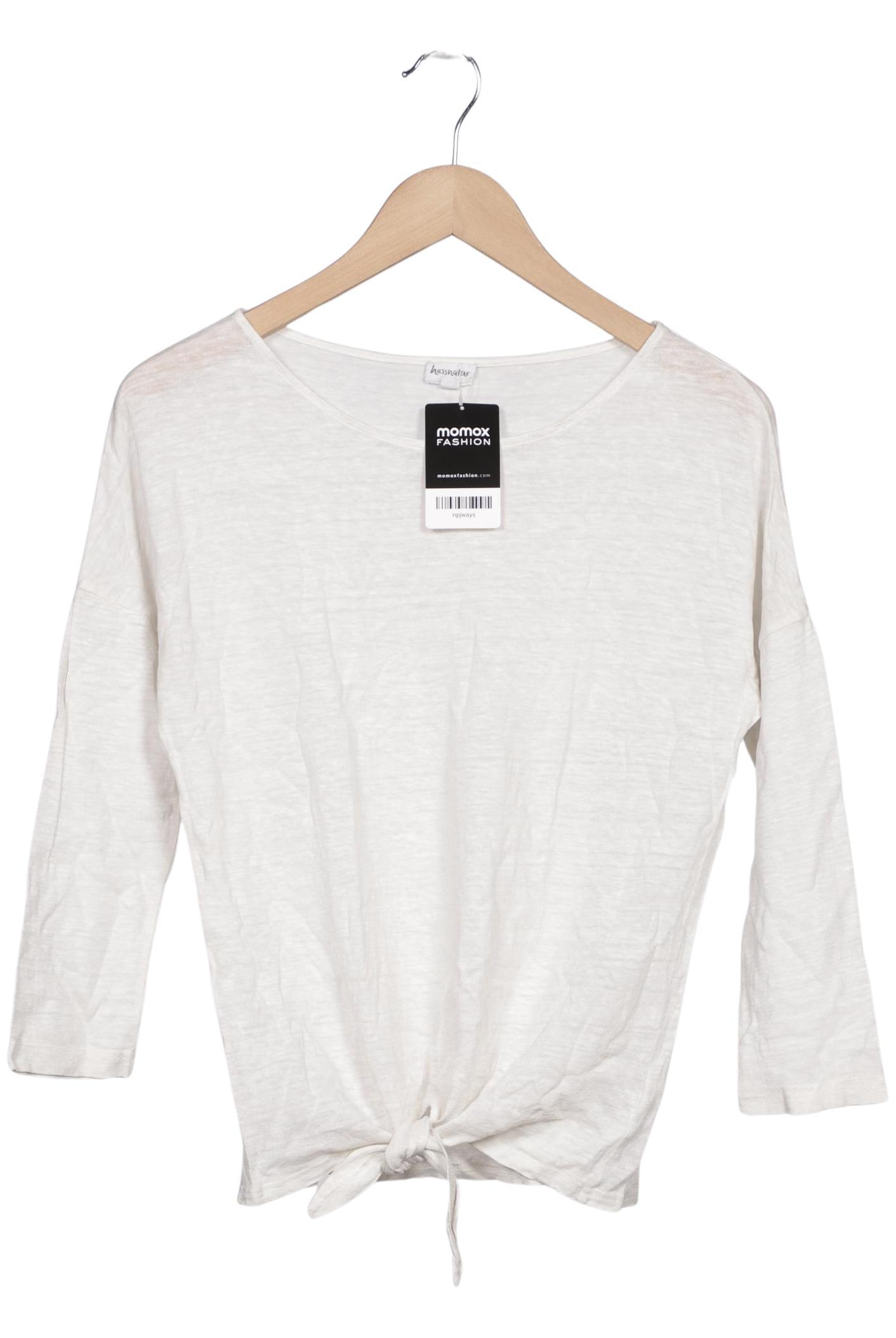 

hessnatur Damen Langarmshirt, cremeweiß, Gr. 36