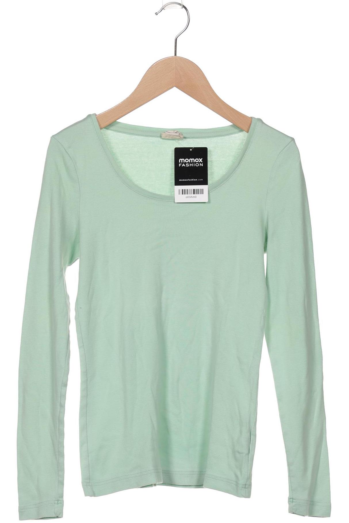 

hessnatur Damen Langarmshirt, türkis, Gr. 34