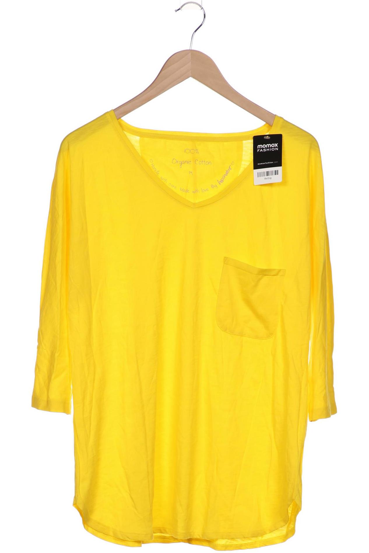 

hessnatur Damen Langarmshirt, gelb, Gr. 38