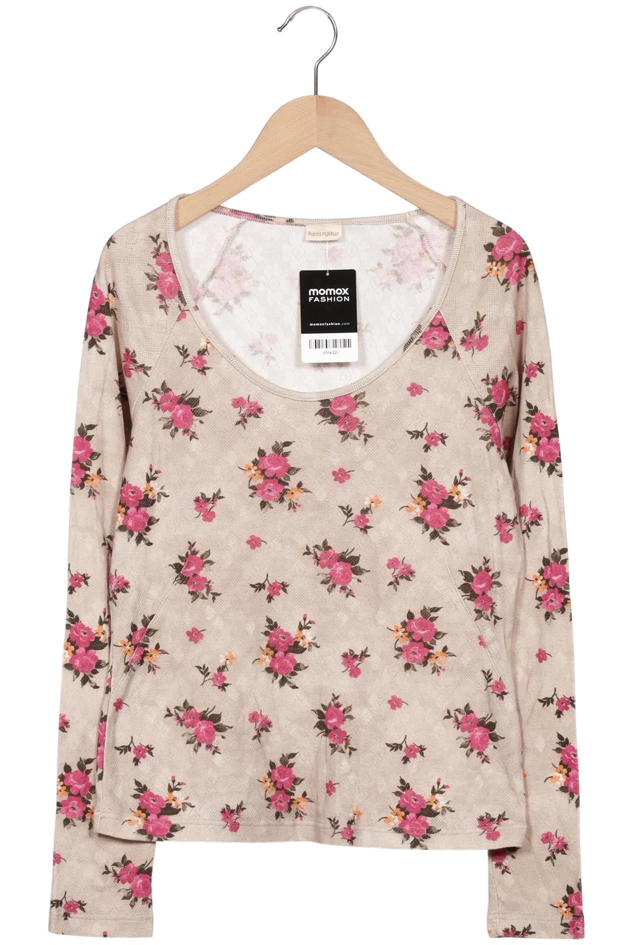 

hessnatur Damen Langarmshirt, beige, Gr. 38