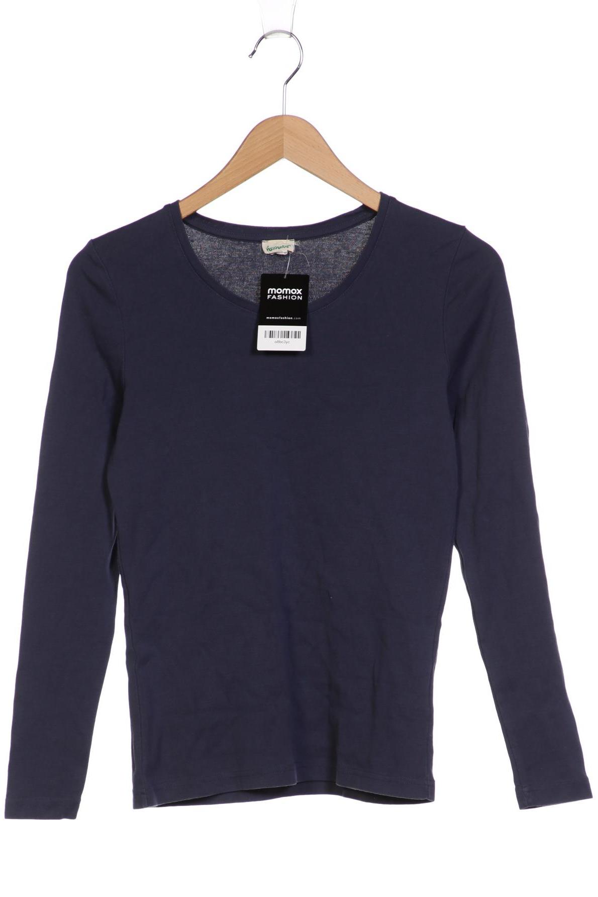 

hessnatur Damen Langarmshirt, marineblau, Gr. 36