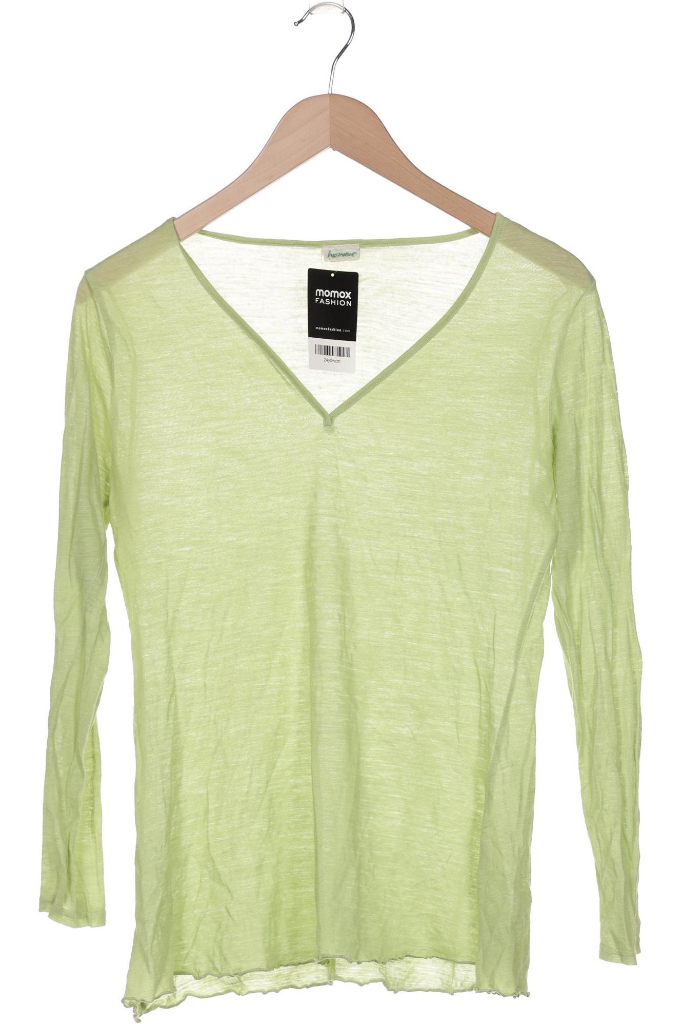 

hessnatur Damen Langarmshirt, grün, Gr. 36