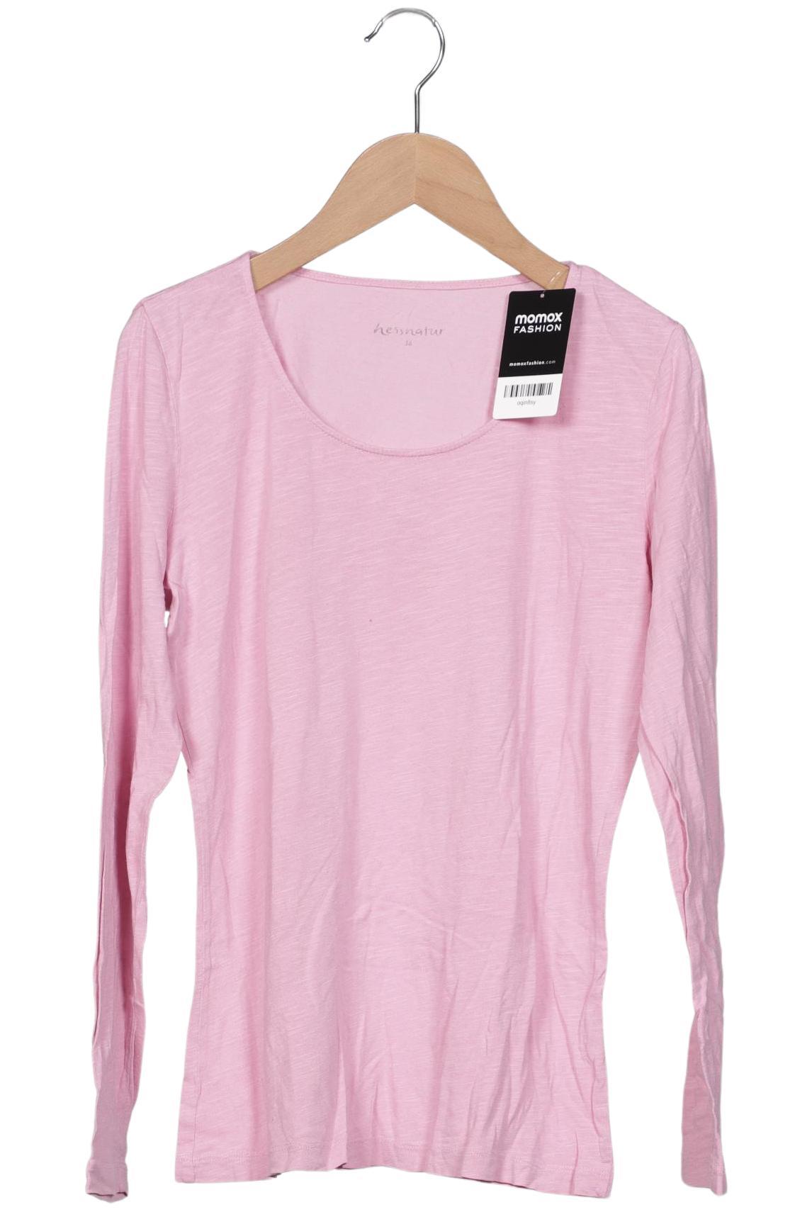 

hessnatur Damen Langarmshirt, pink, Gr. 36