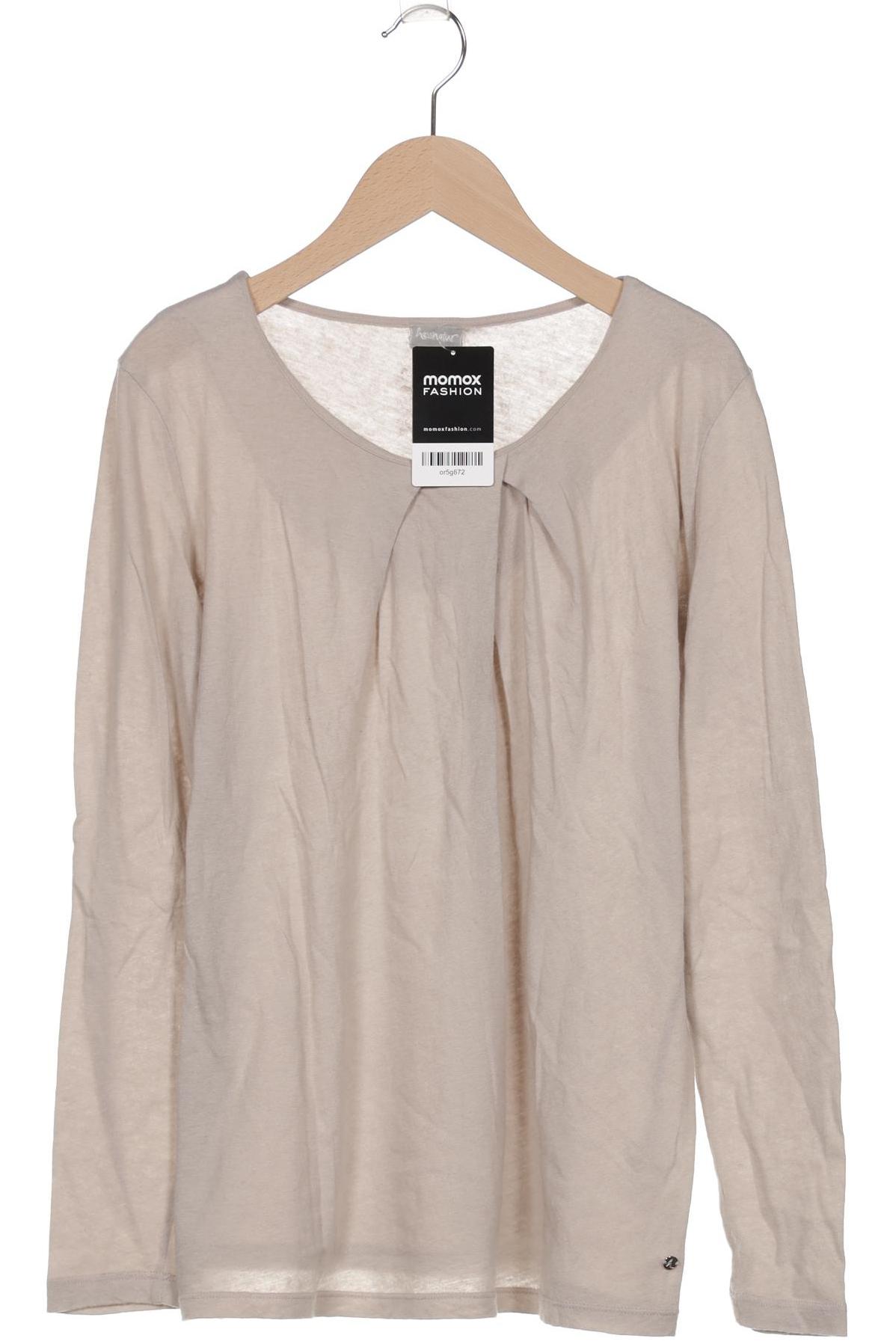

hessnatur Damen Langarmshirt, beige, Gr. 36