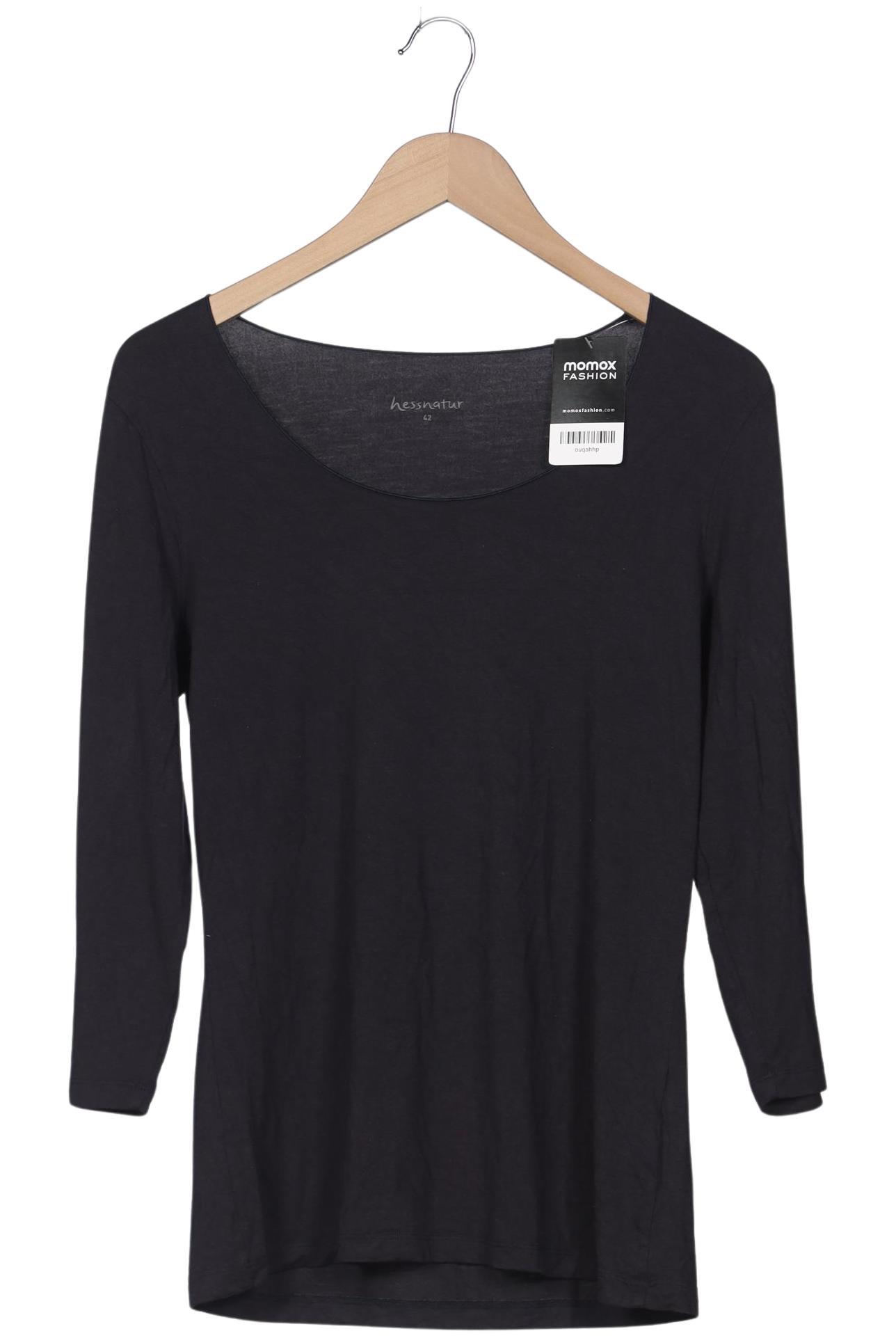 

hessnatur Damen Langarmshirt, marineblau, Gr. 42
