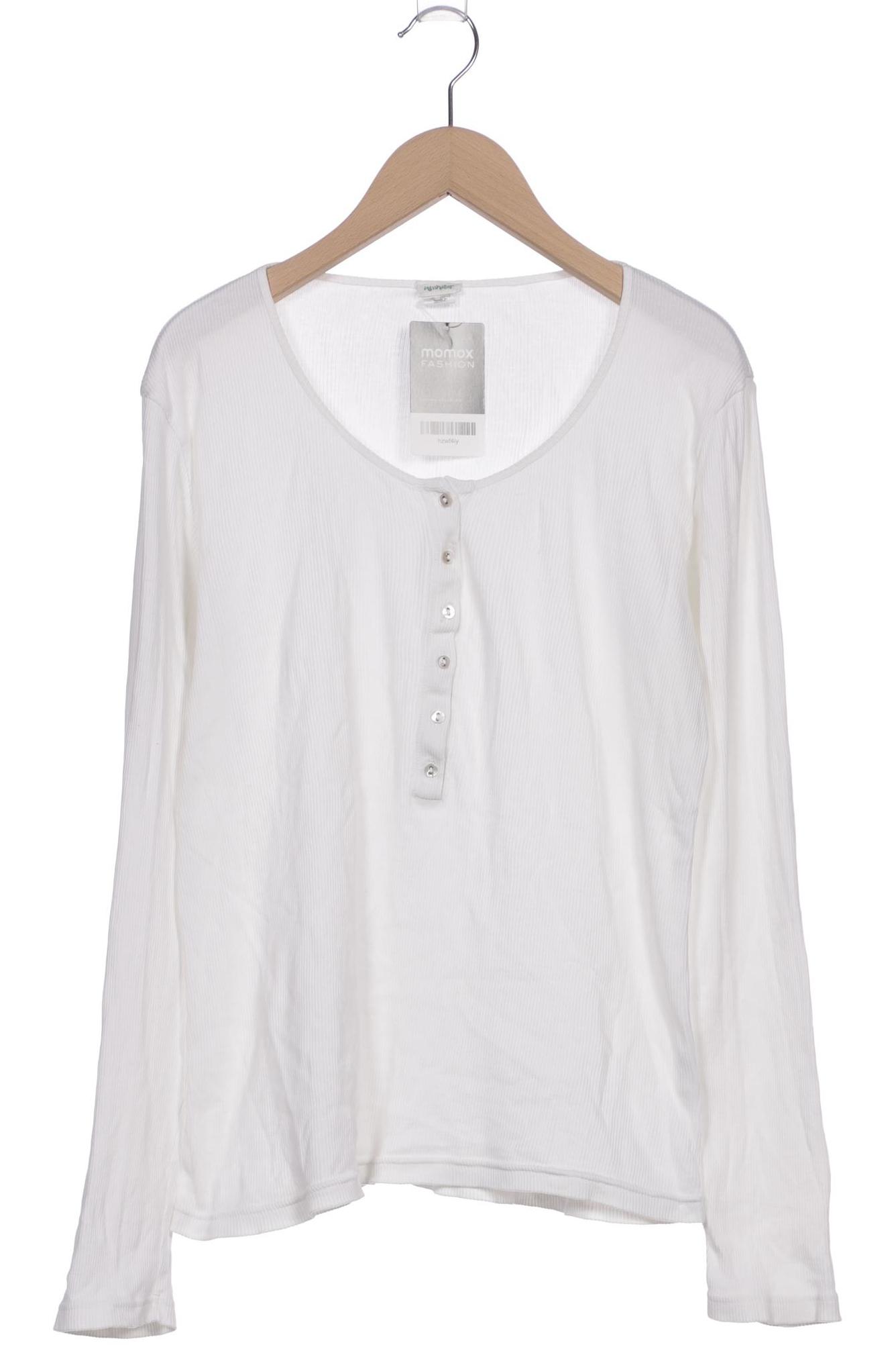 

hessnatur Damen Langarmshirt, weiß, Gr. 40