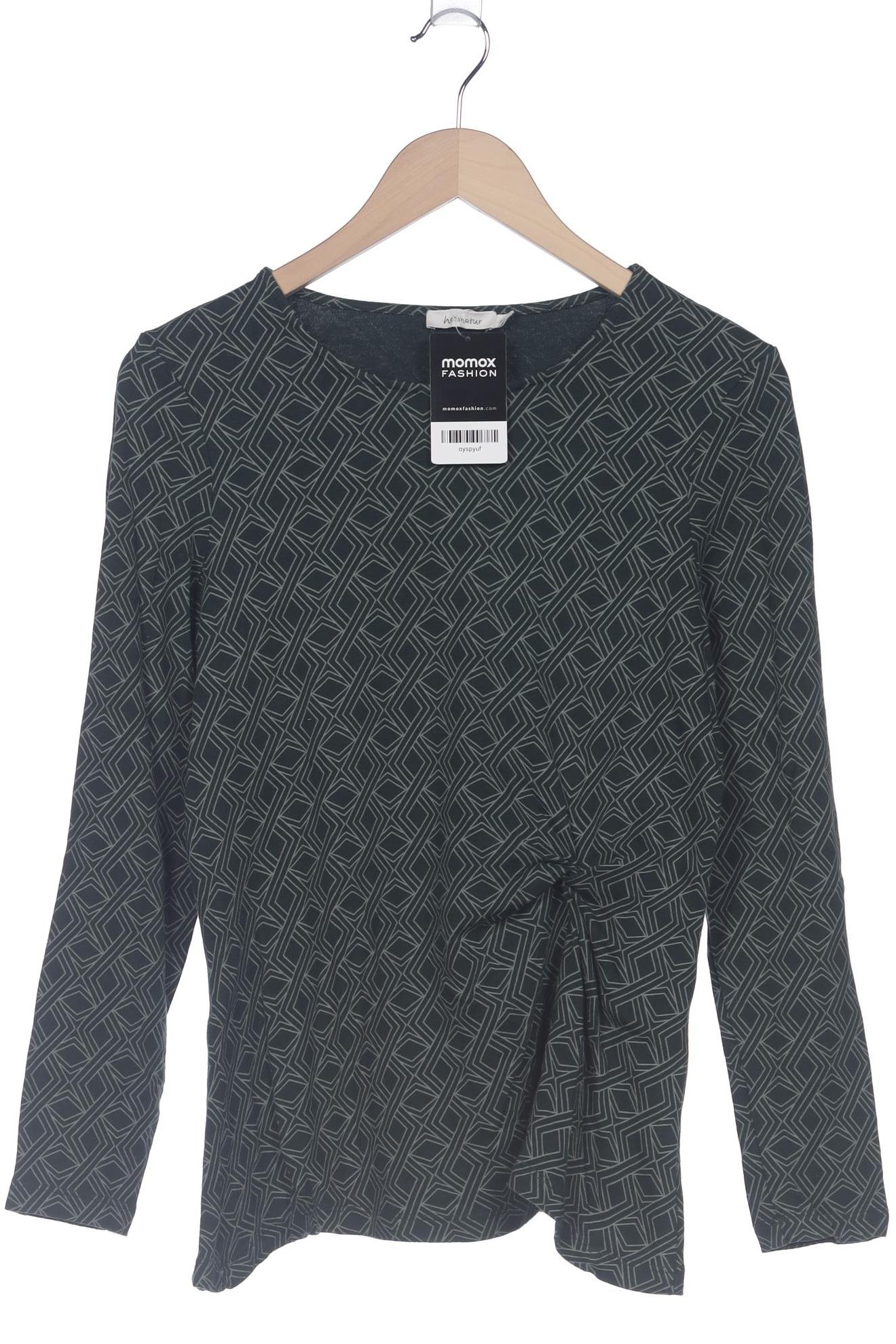 

hessnatur Damen Langarmshirt, grün, Gr. 42