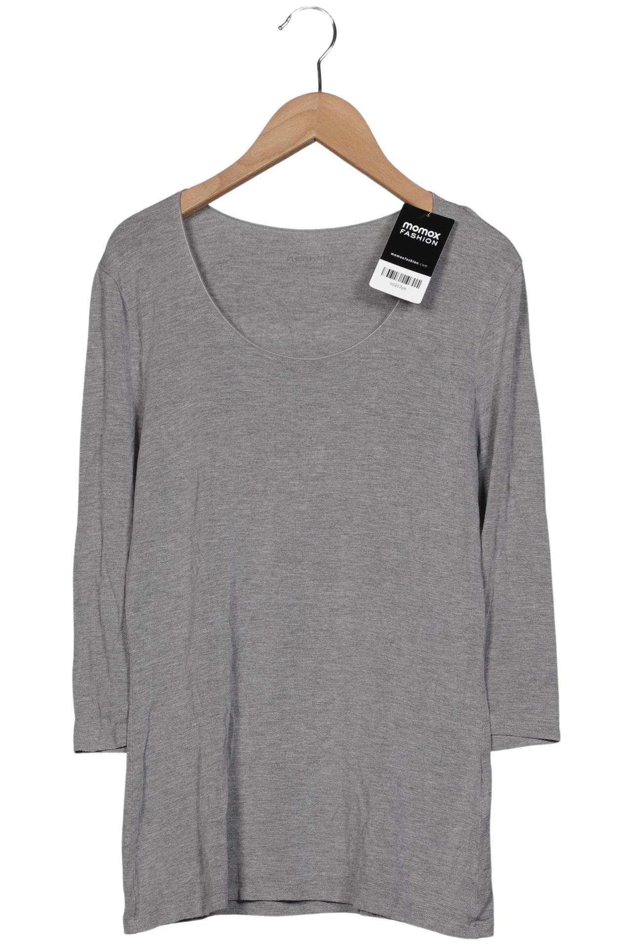 

hessnatur Damen Langarmshirt, grau, Gr. 40