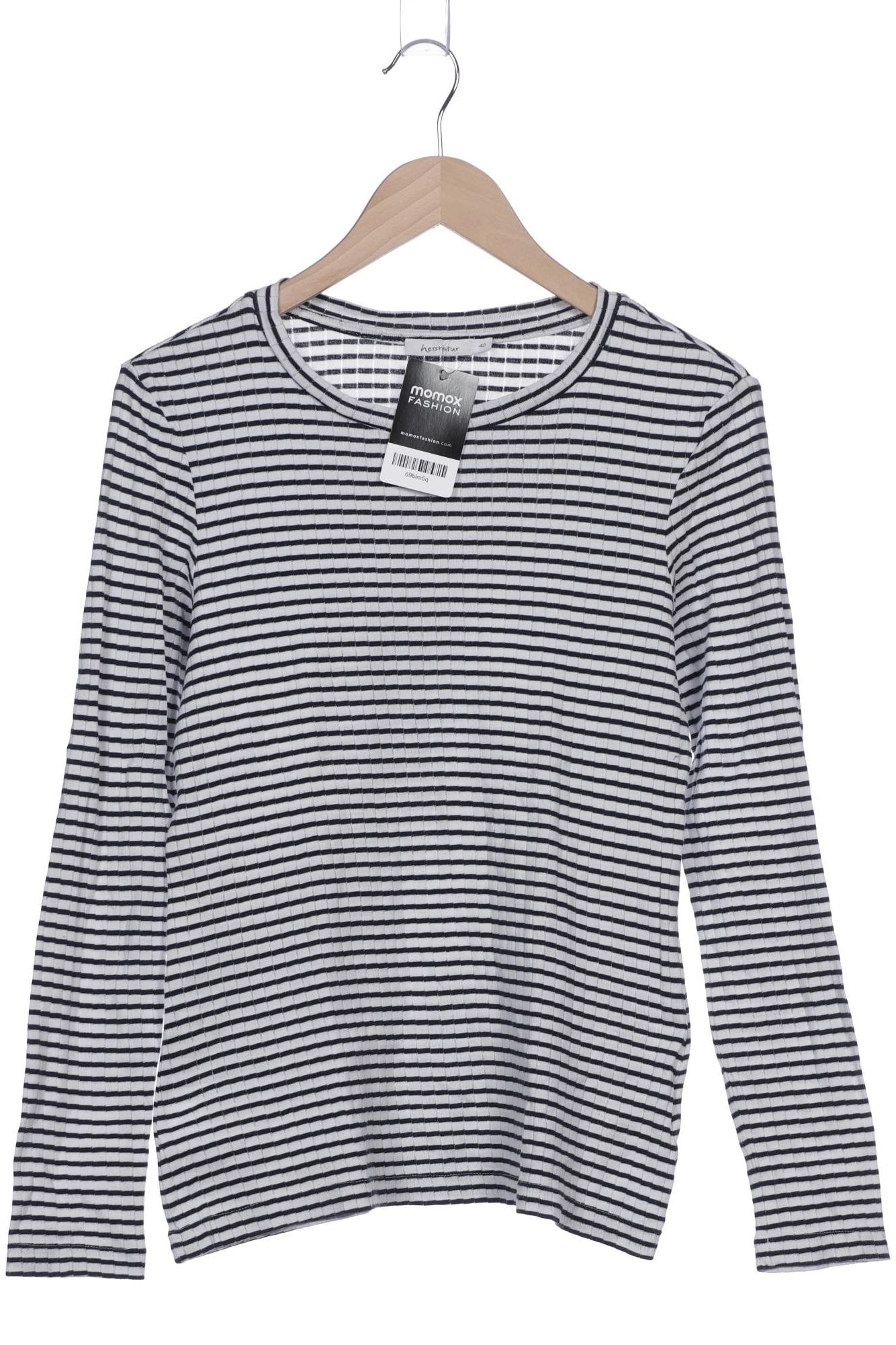 

hessnatur Damen Langarmshirt, weiß, Gr. 40