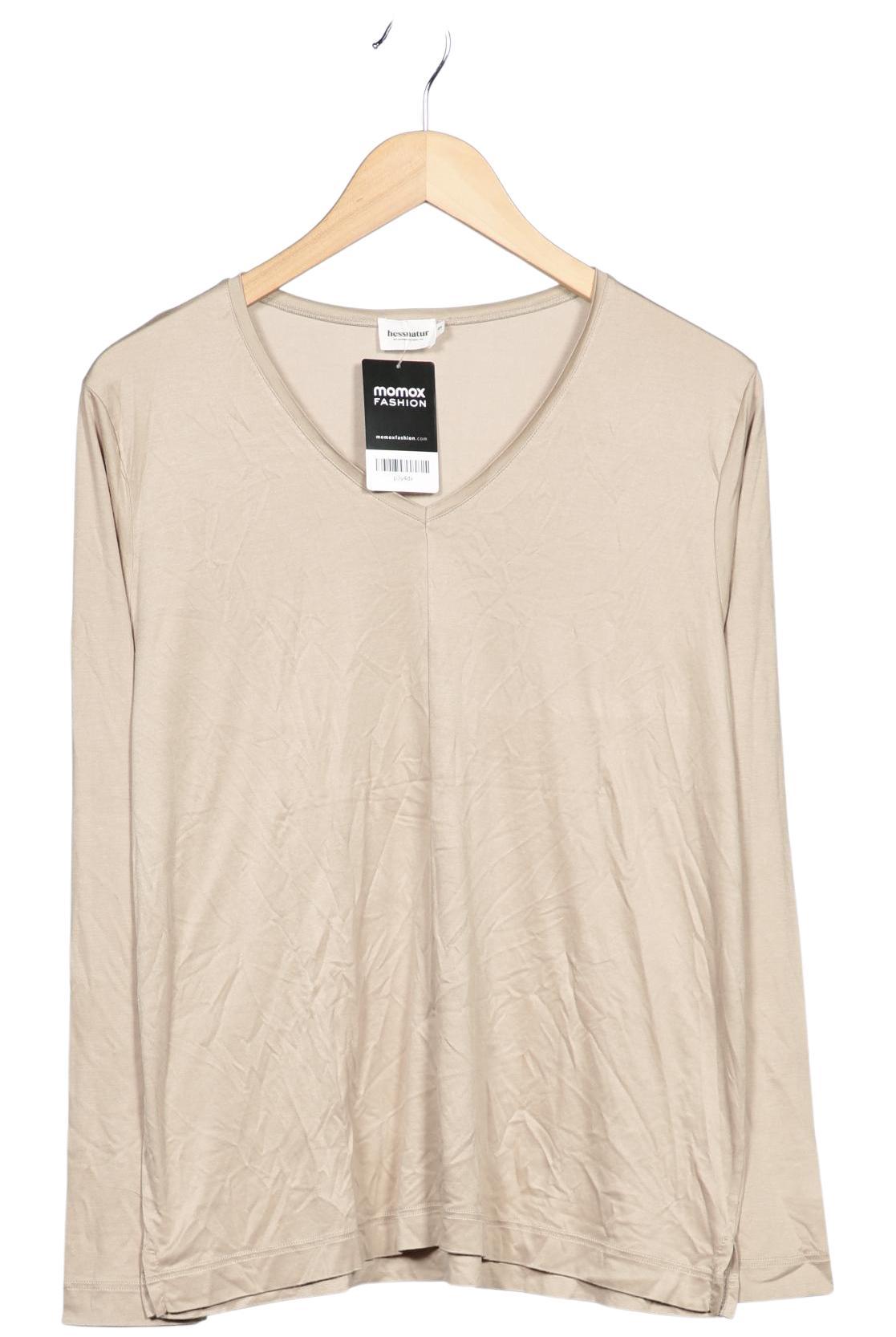 

hessnatur Damen Langarmshirt, beige, Gr. 44
