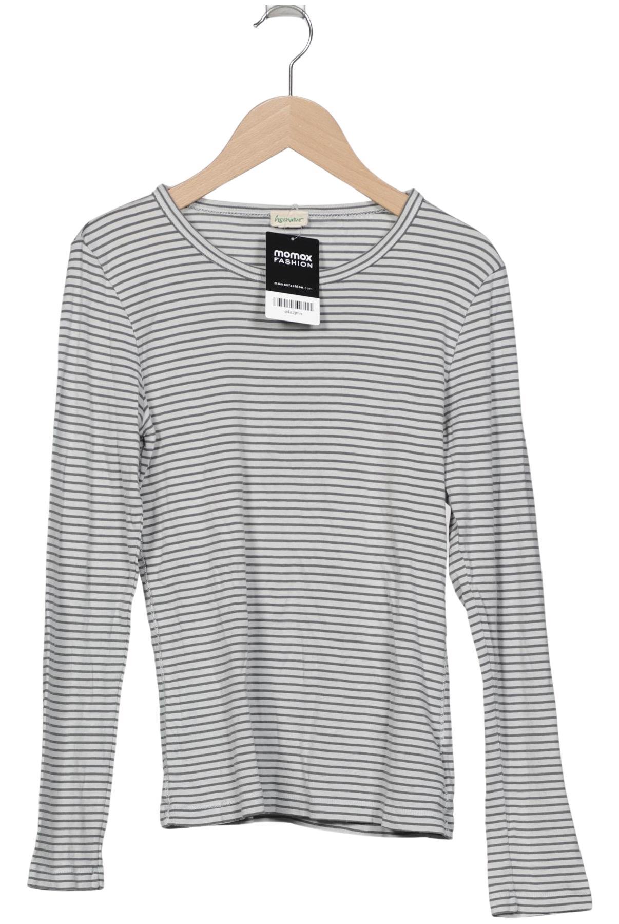 

hessnatur Damen Langarmshirt, grau, Gr. 34