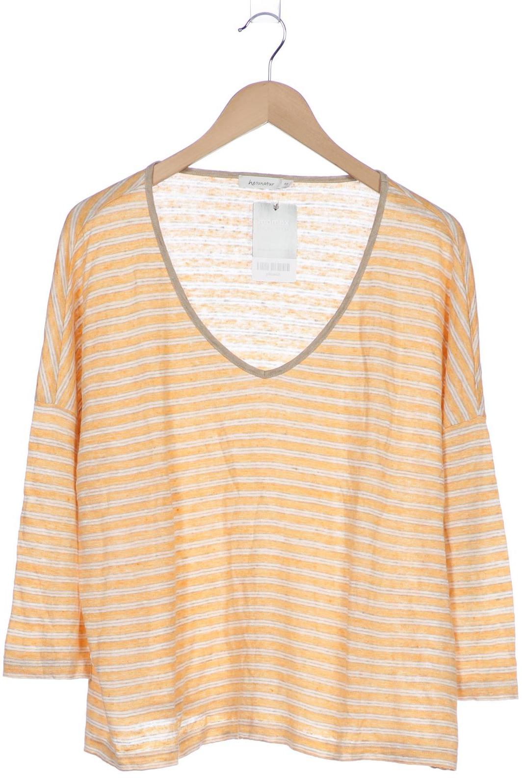 

hessnatur Damen Langarmshirt, orange, Gr. 46