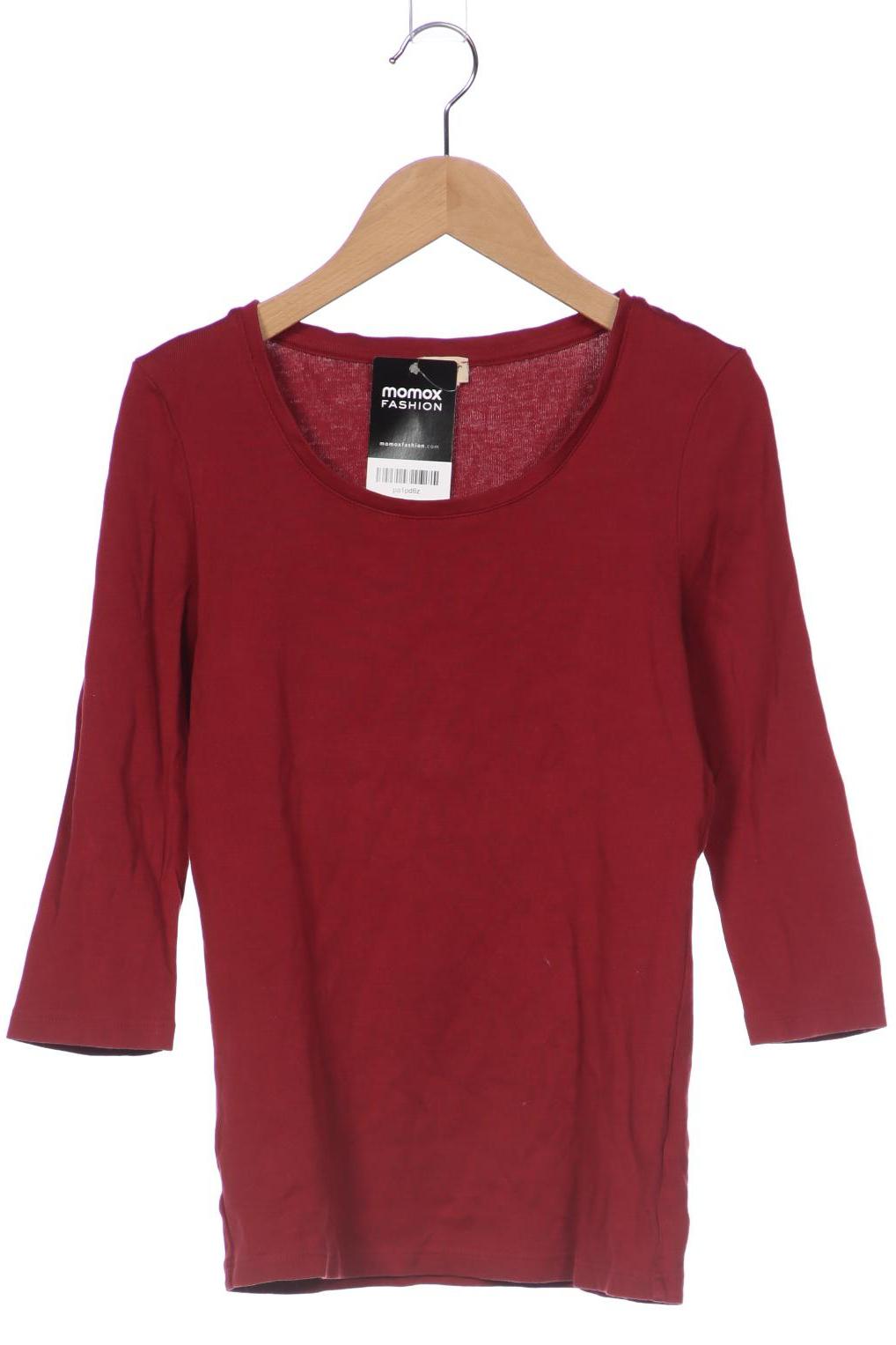 

hessnatur Damen Langarmshirt, bordeaux, Gr. 34