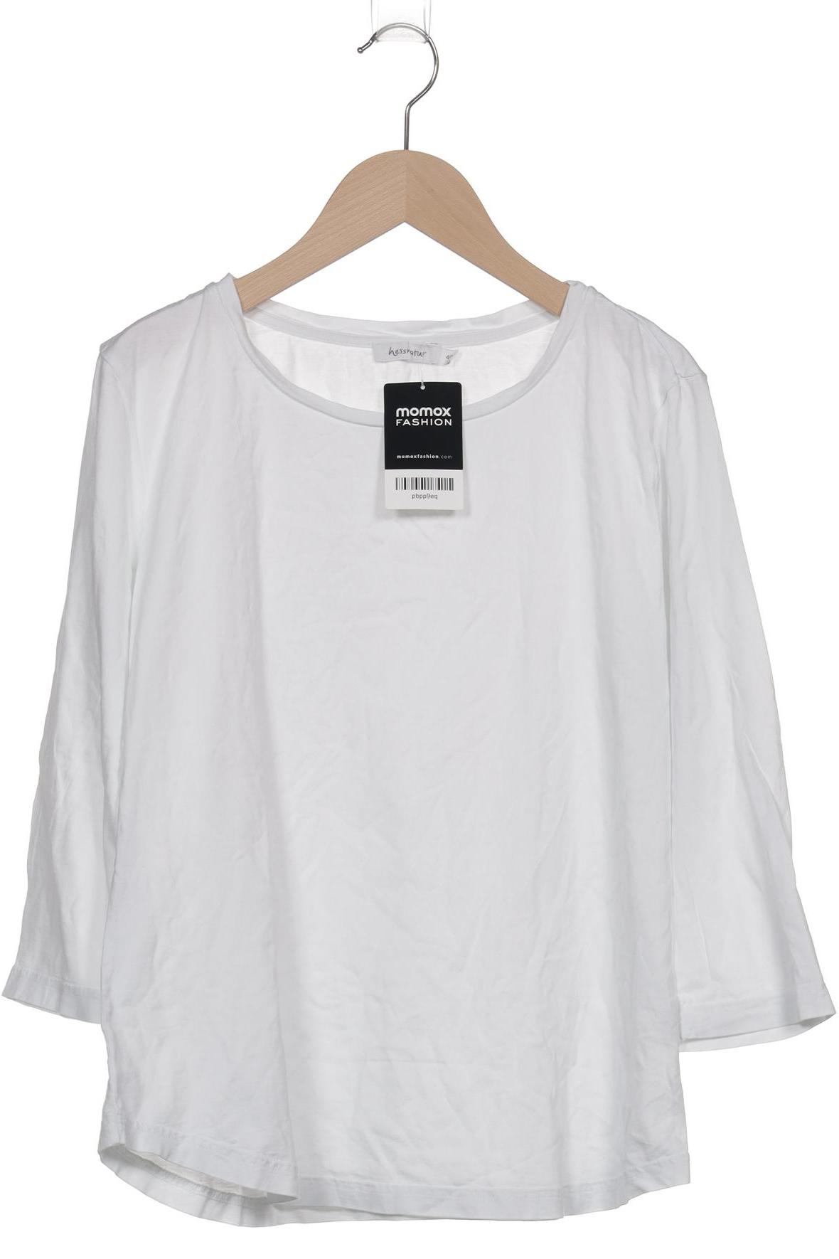 

hessnatur Damen Langarmshirt, weiß, Gr. 40