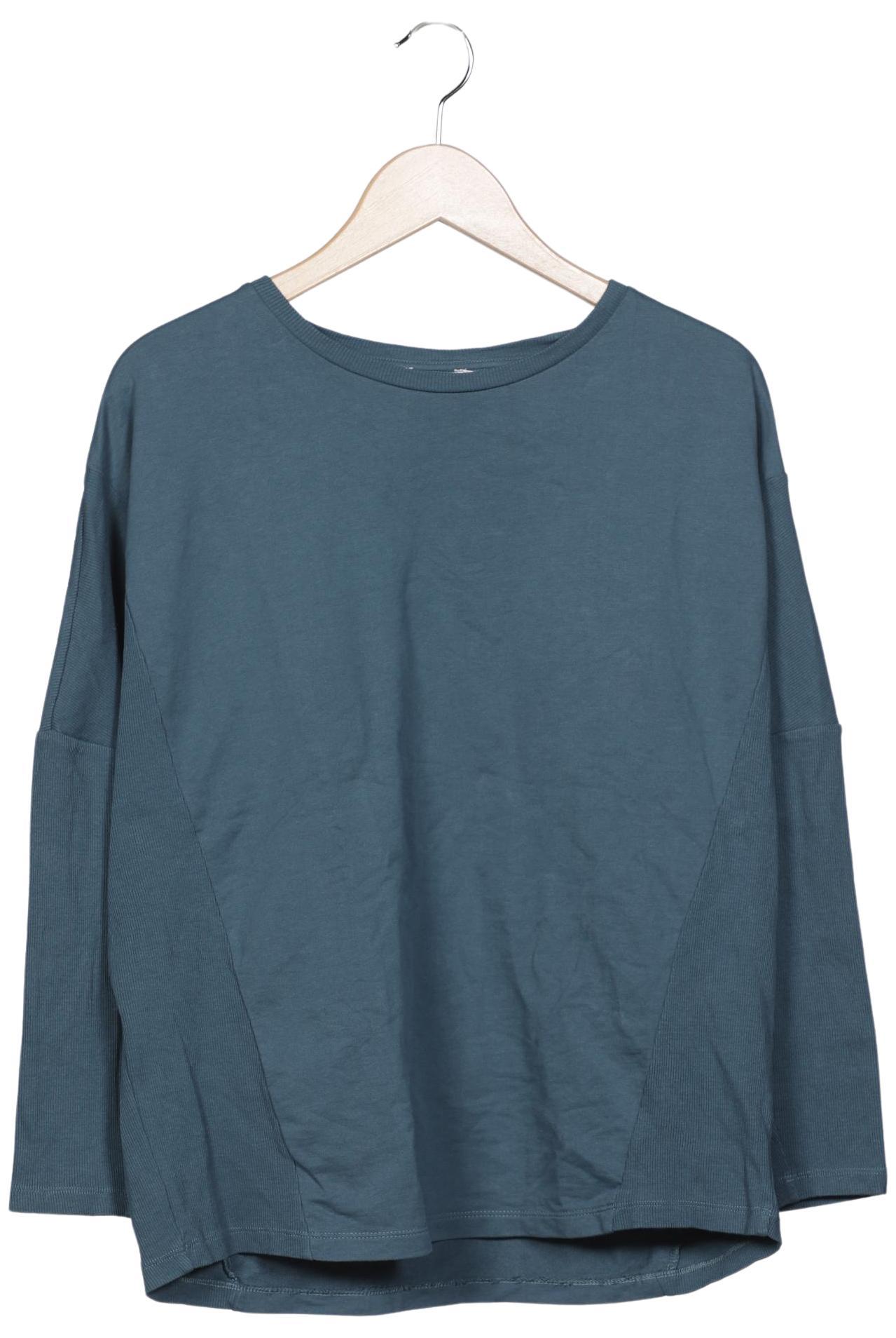 

hessnatur Damen Langarmshirt, türkis, Gr. 40