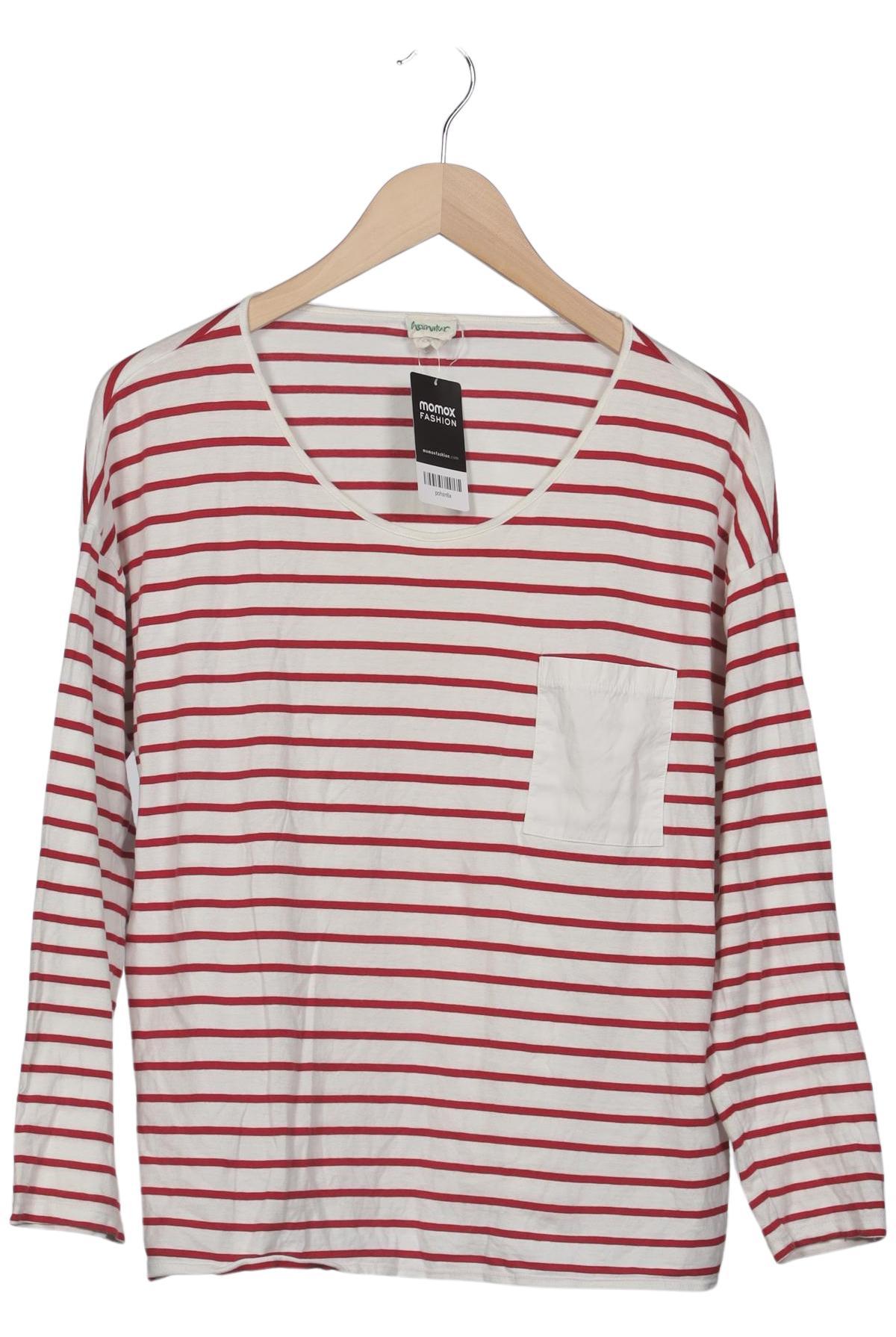 

hessnatur Damen Langarmshirt, mehrfarbig, Gr. 36