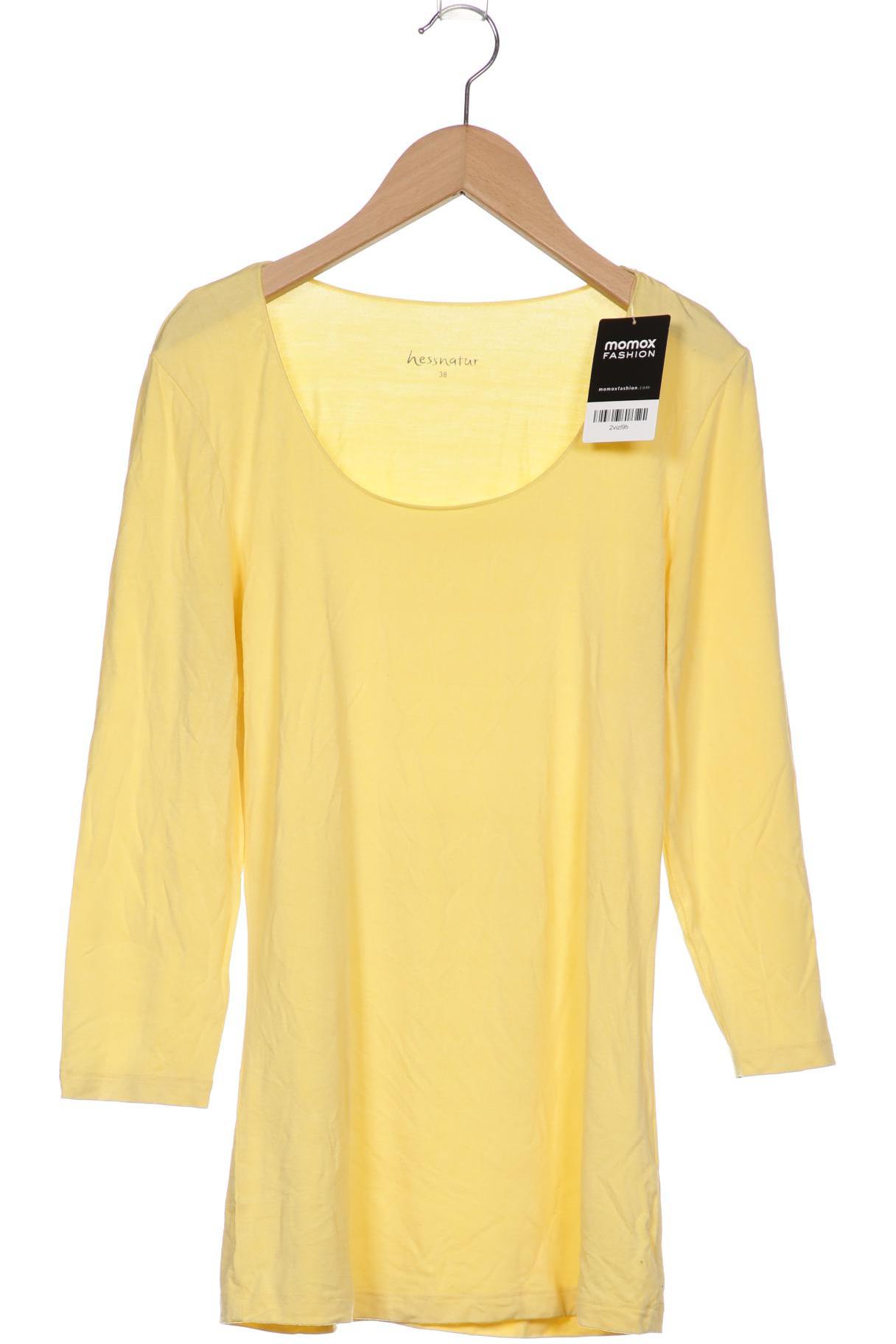 

hessnatur Damen Langarmshirt, gelb, Gr. 38