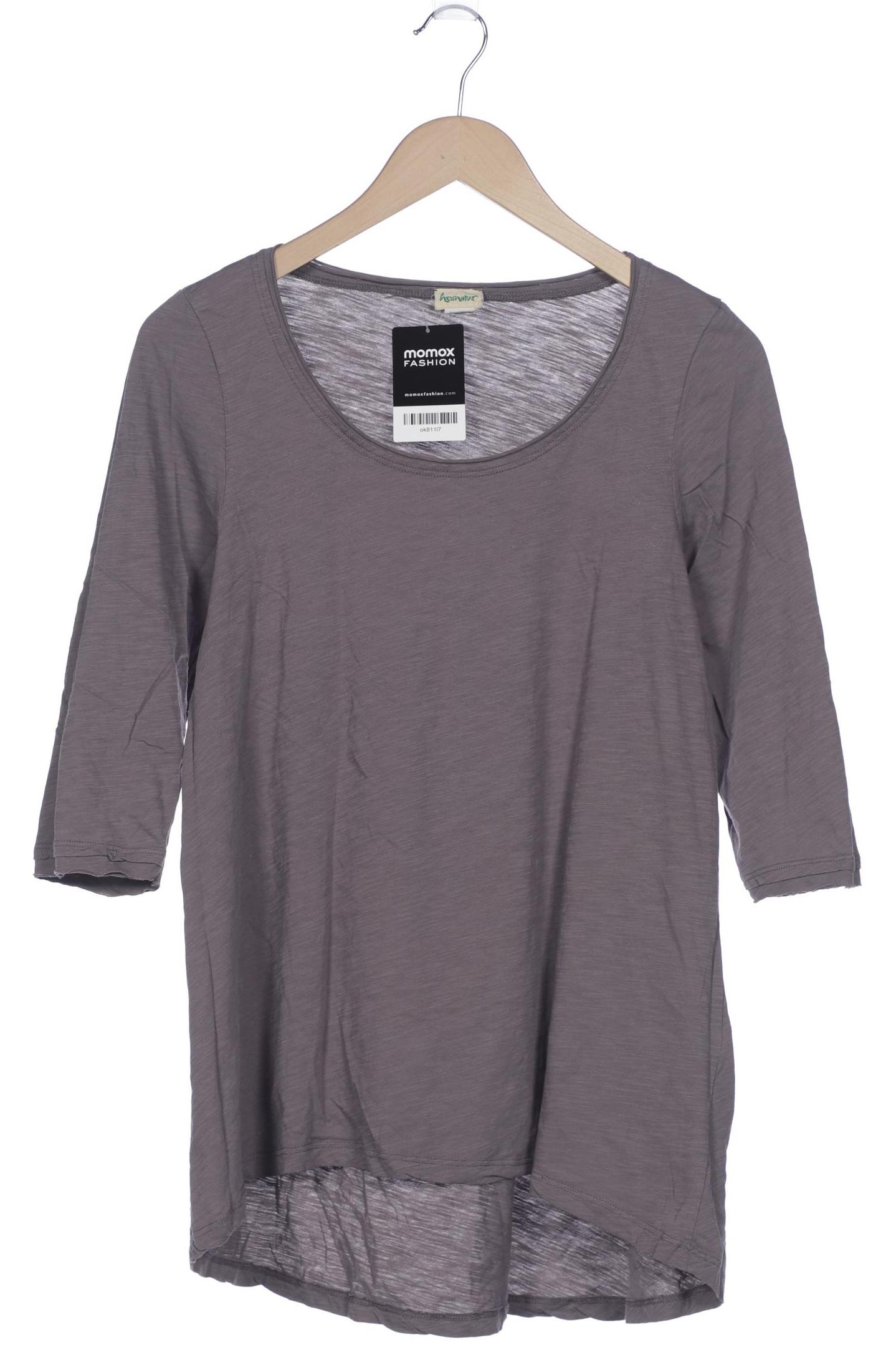 

hessnatur Damen Langarmshirt, grau, Gr. 36