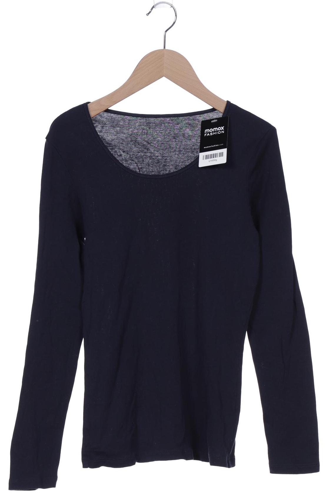 

hessnatur Damen Langarmshirt, marineblau, Gr. 36