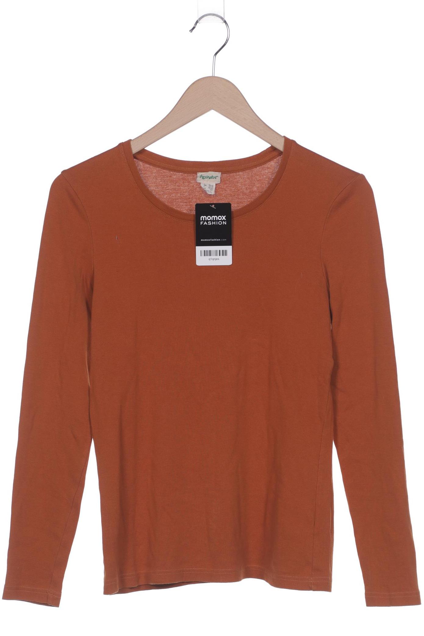 

hessnatur Damen Langarmshirt, orange, Gr. 36