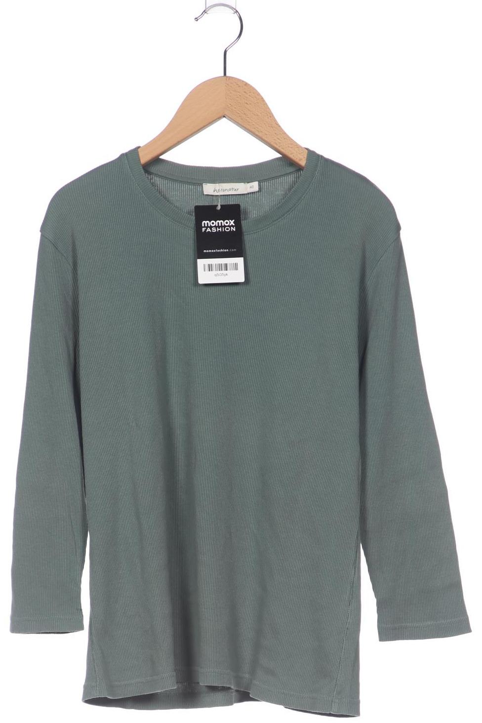 

hessnatur Damen Langarmshirt, hellgrün, Gr. 40