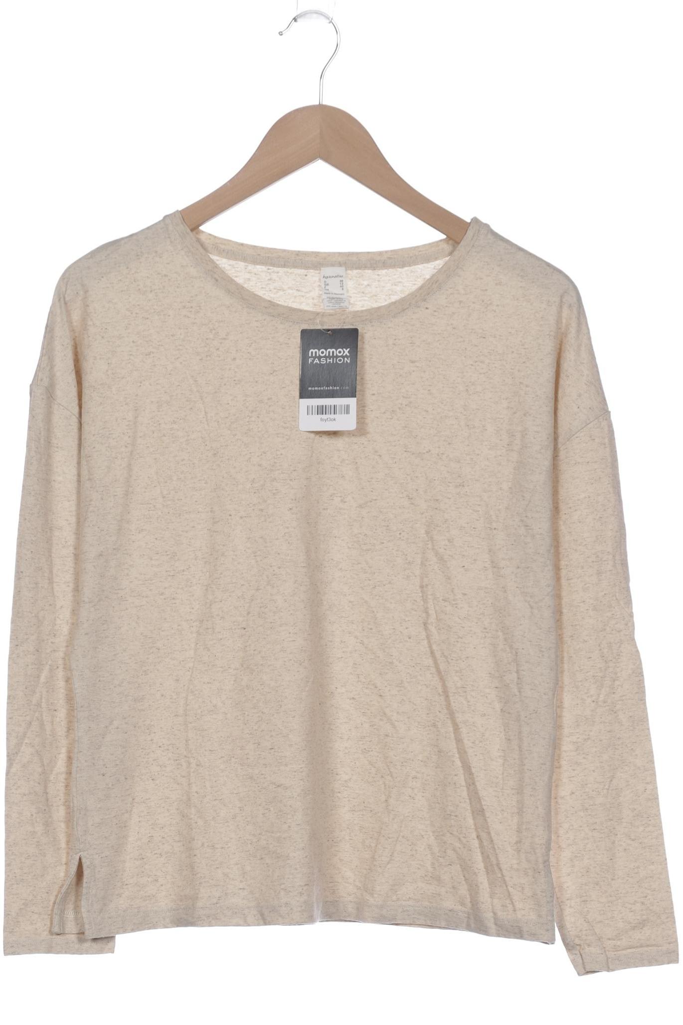 

hessnatur Damen Langarmshirt, beige, Gr. 38