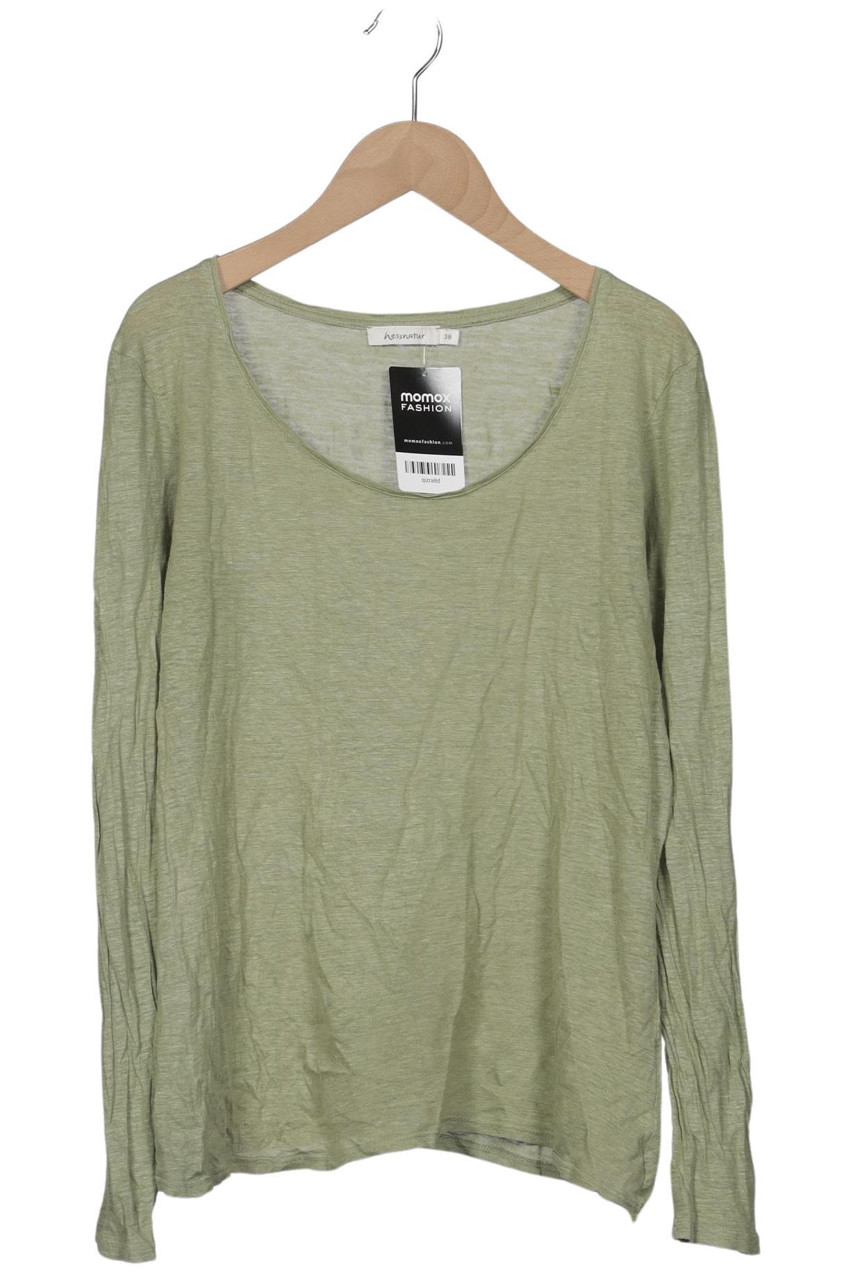 

hessnatur Damen Langarmshirt, hellgrün, Gr. 38