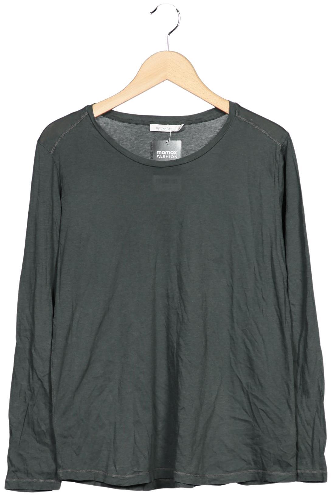 

hessnatur Damen Langarmshirt, grün, Gr. 42