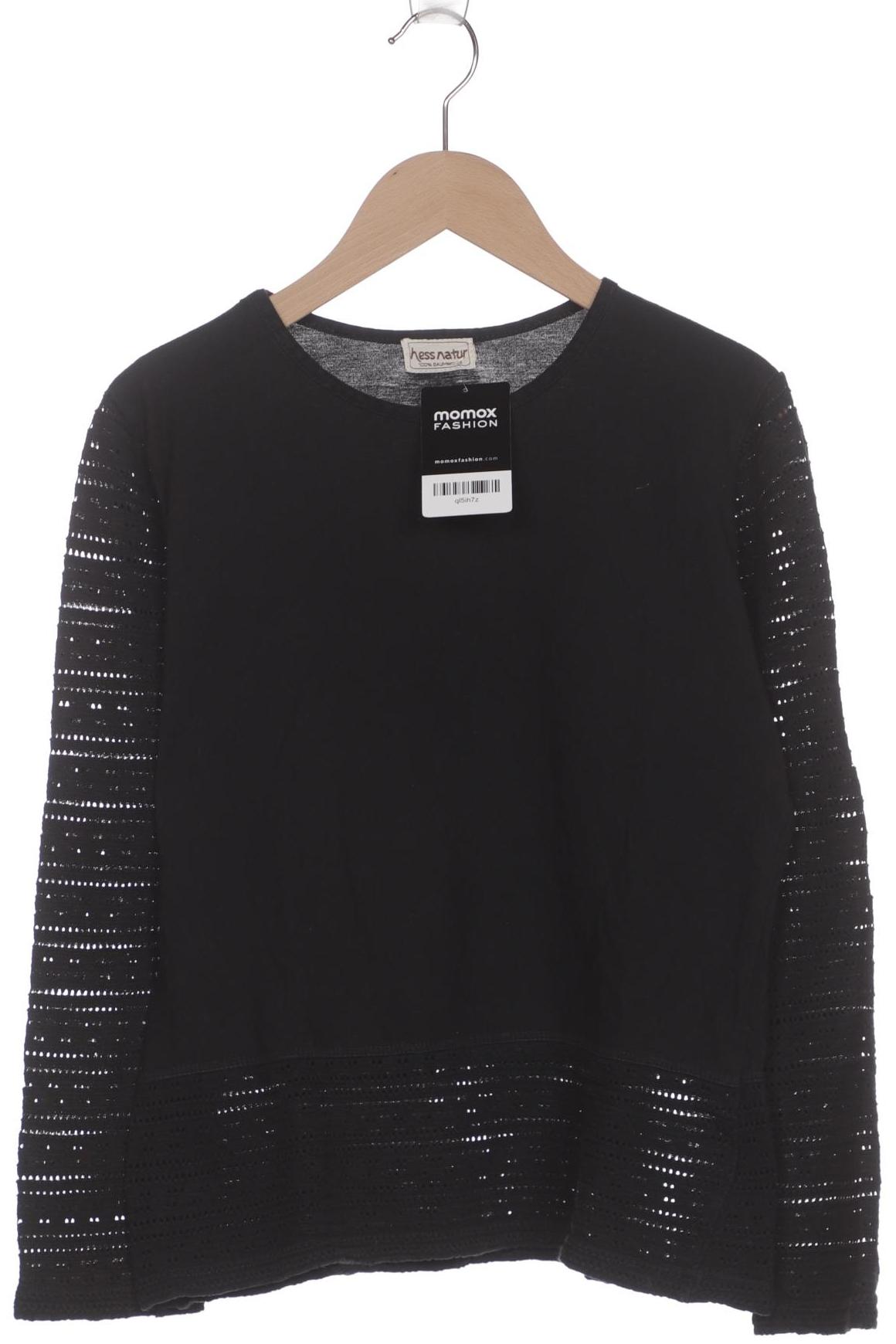 

hessnatur Damen Langarmshirt, schwarz, Gr. 34