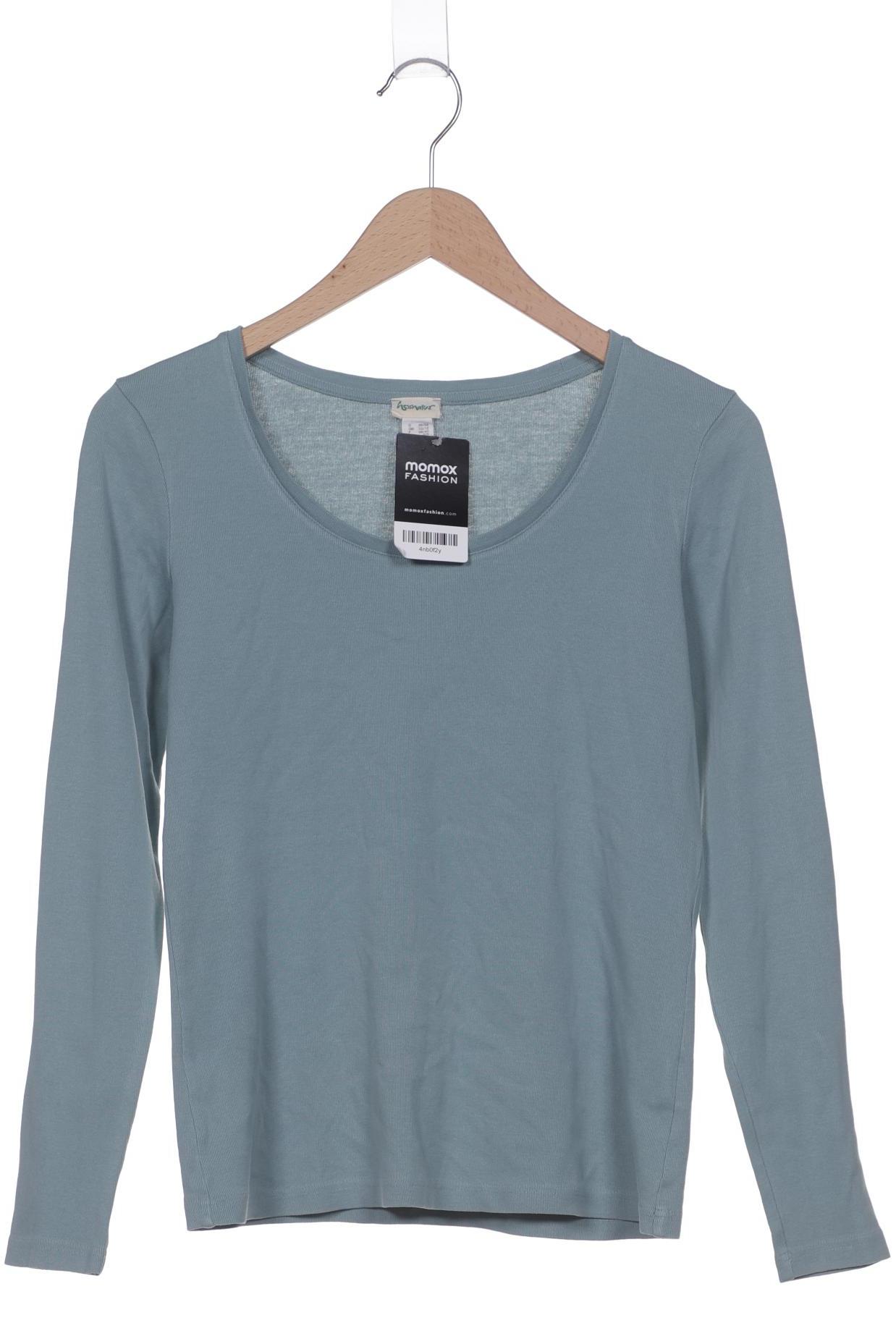 

hessnatur Damen Langarmshirt, blau, Gr. 36