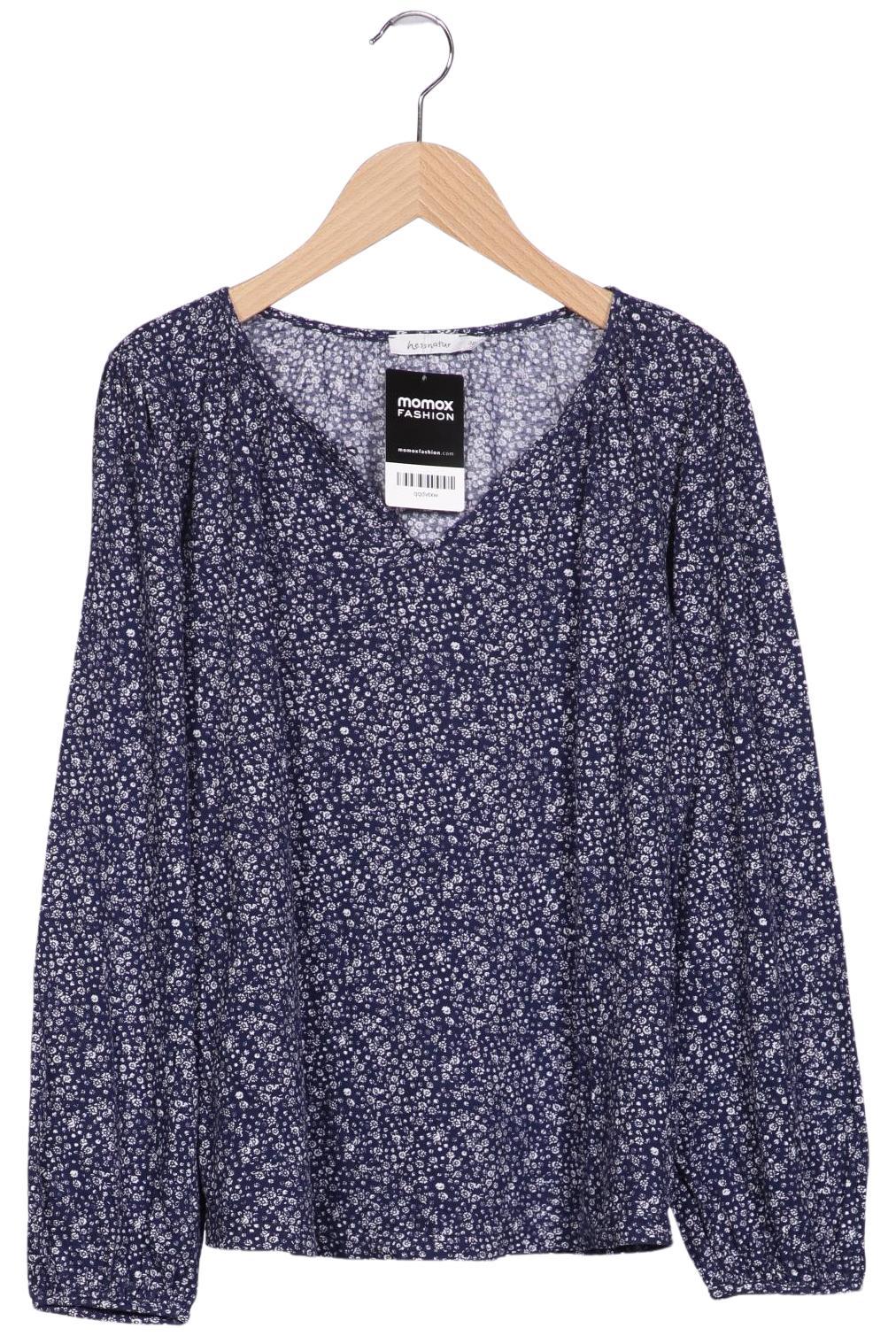 

hessnatur Damen Langarmshirt, marineblau, Gr. 38