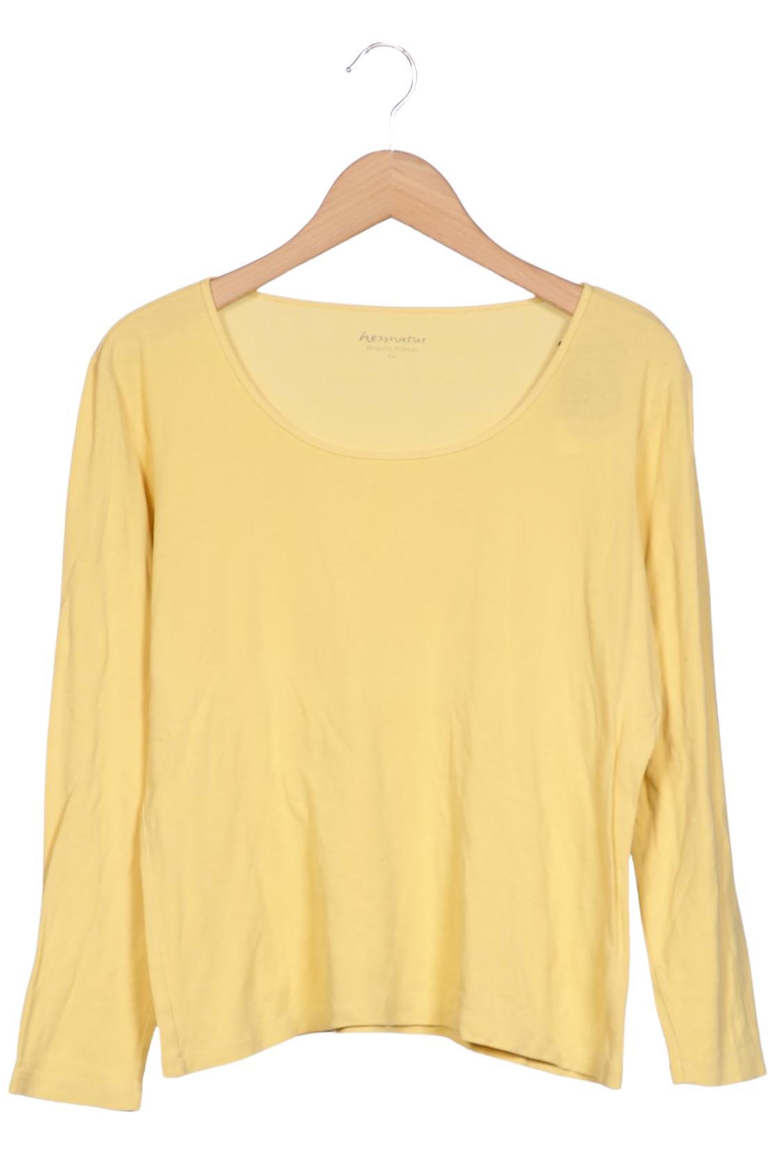 

hessnatur Damen Langarmshirt, gelb, Gr. 44