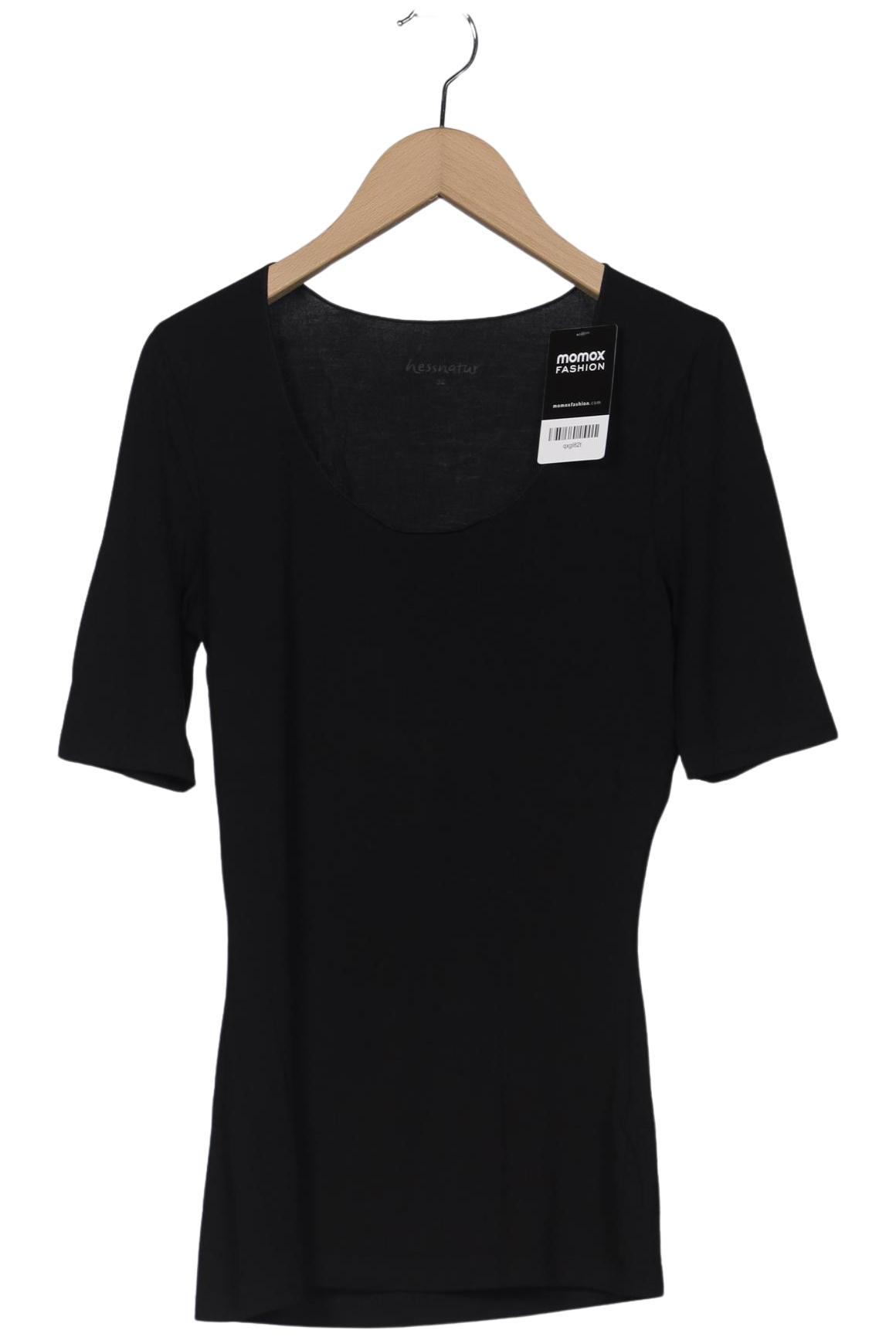 

hessnatur Damen Langarmshirt, schwarz, Gr. 34