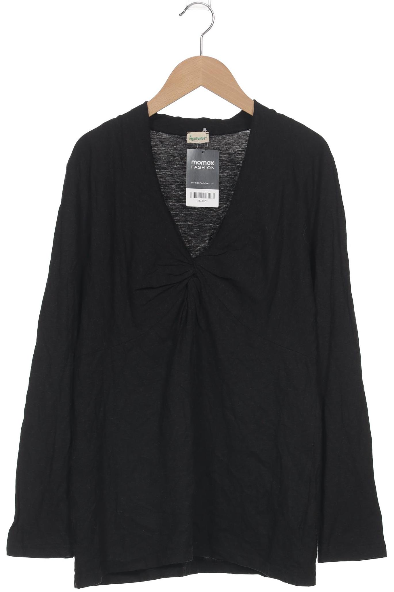 

hessnatur Damen Langarmshirt, schwarz, Gr. 38