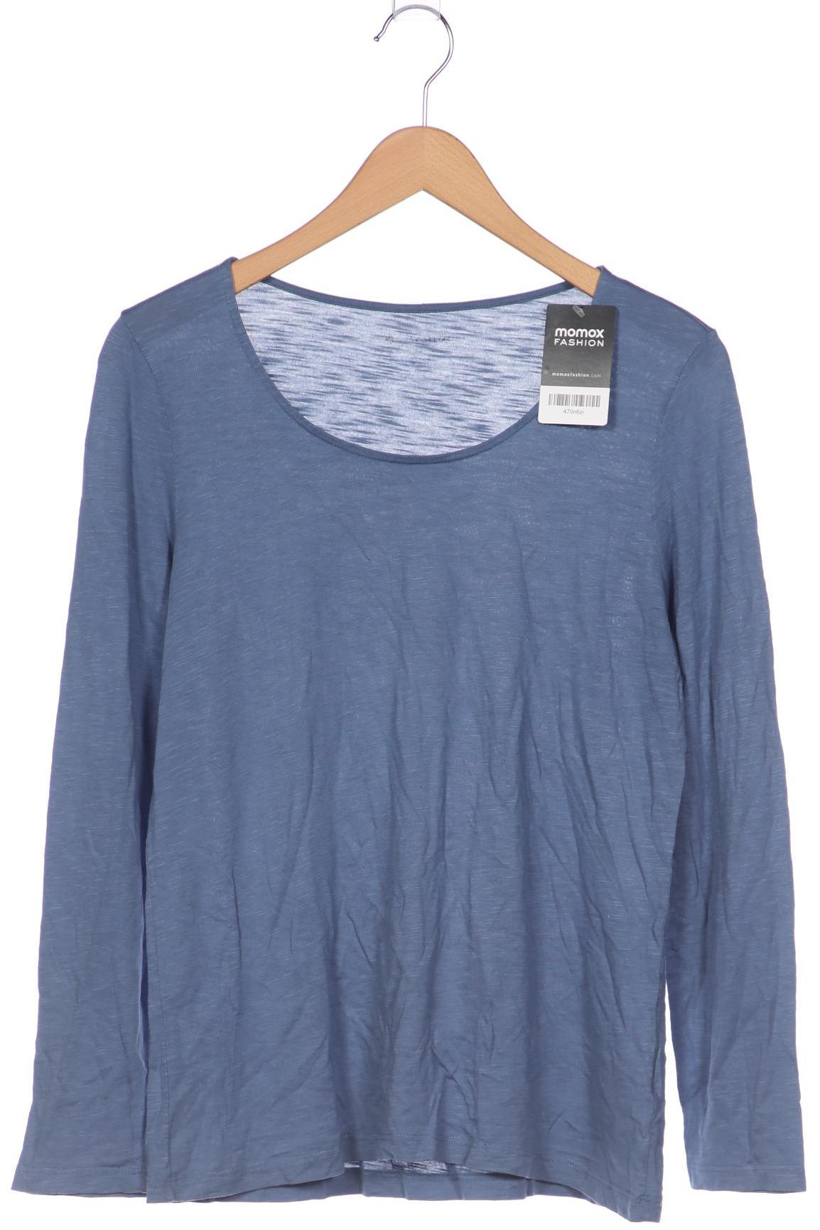 

hessnatur Damen Langarmshirt, blau, Gr. 40