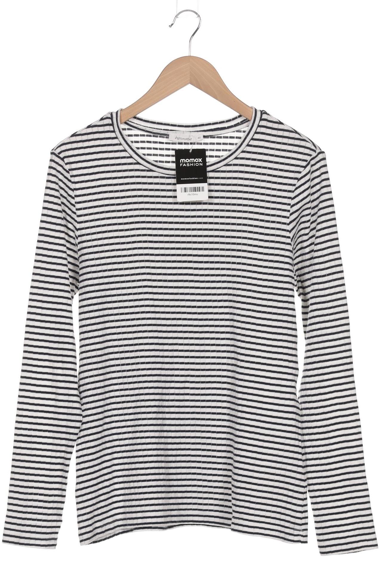 

hessnatur Damen Langarmshirt, weiß, Gr. 46