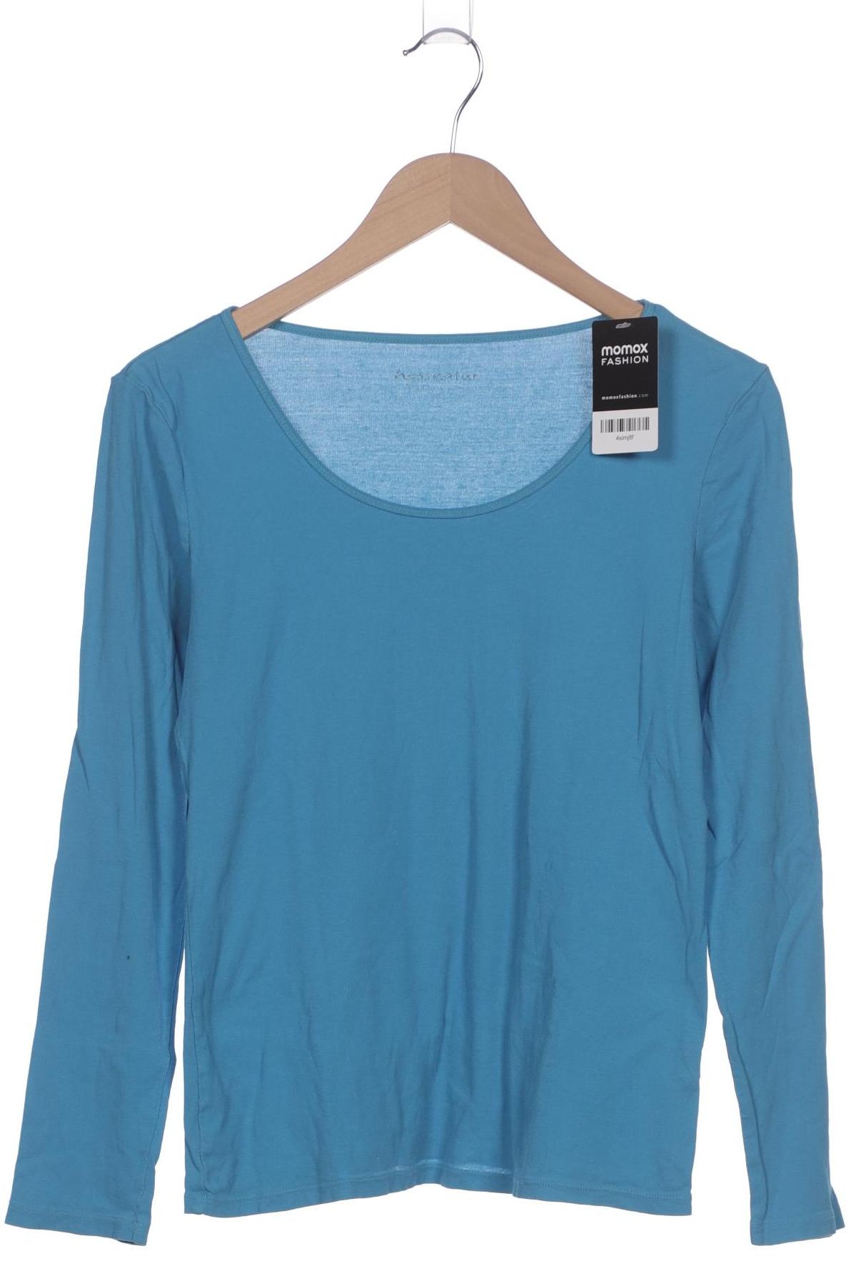 

hessnatur Damen Langarmshirt, blau, Gr. 38