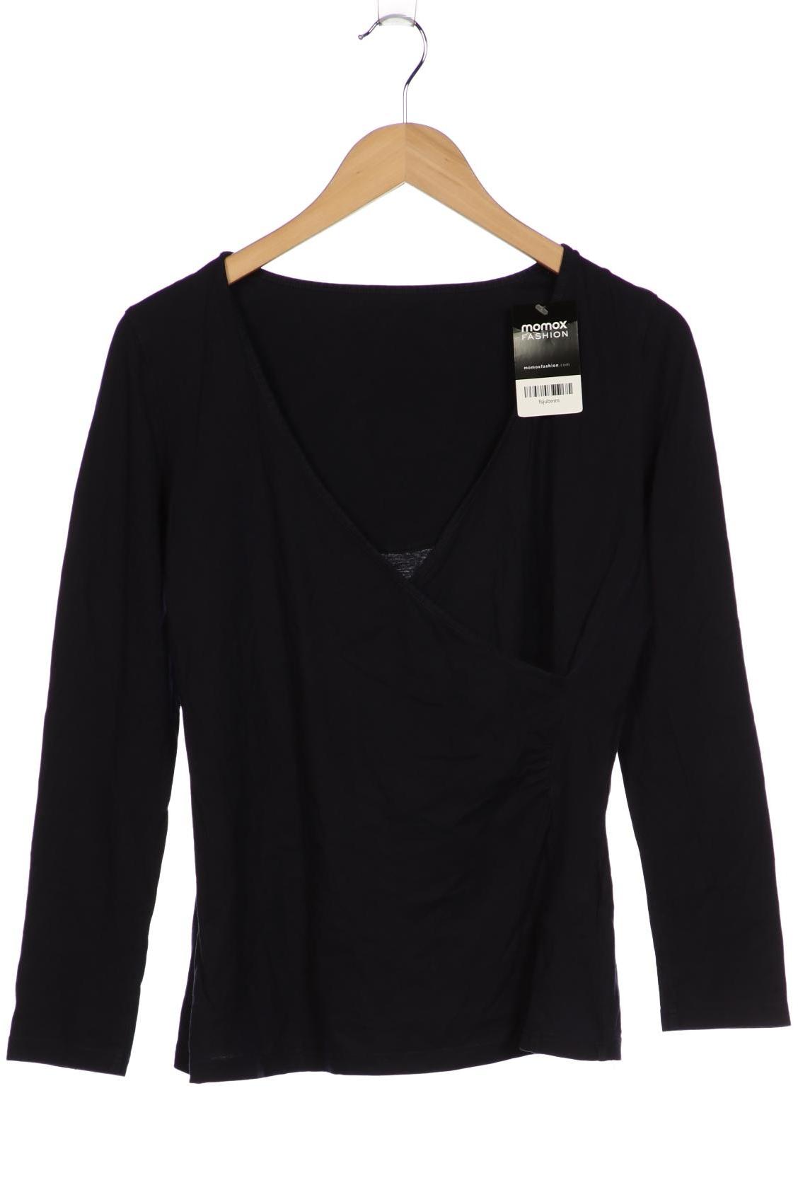 

hessnatur Damen Langarmshirt, marineblau, Gr. 38