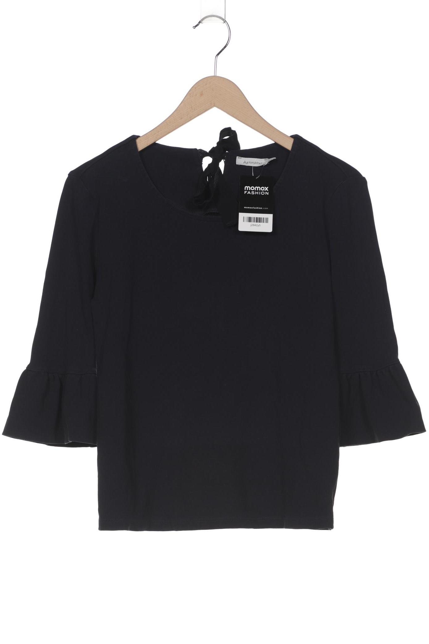 

hessnatur Damen Langarmshirt, marineblau, Gr. 38