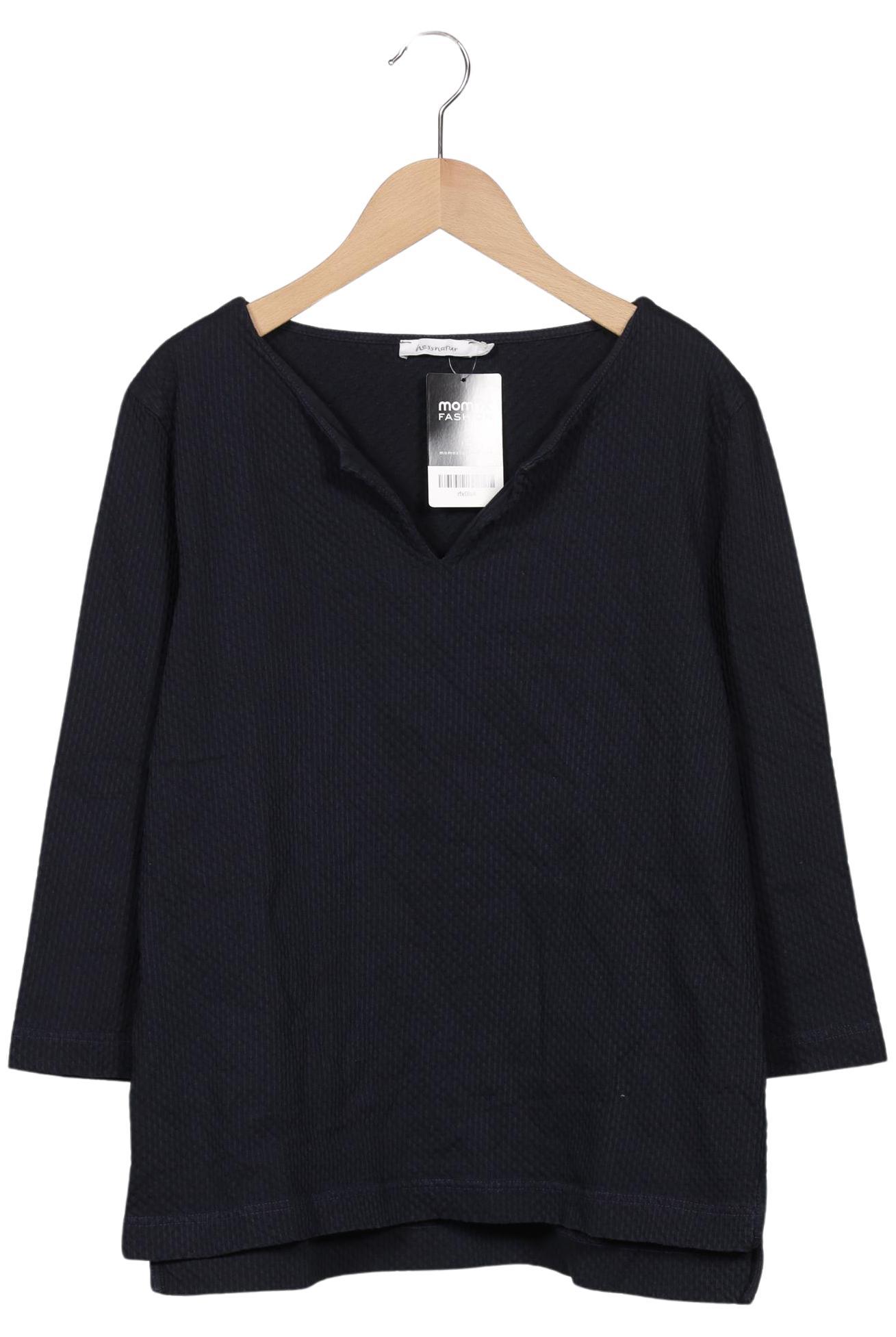 

hessnatur Damen Langarmshirt, marineblau, Gr. 40