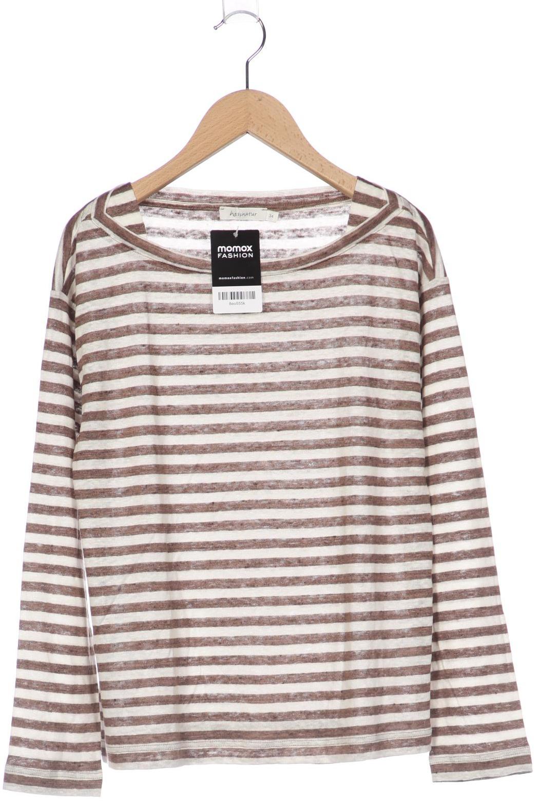 

hessnatur Damen Langarmshirt, braun, Gr. 34
