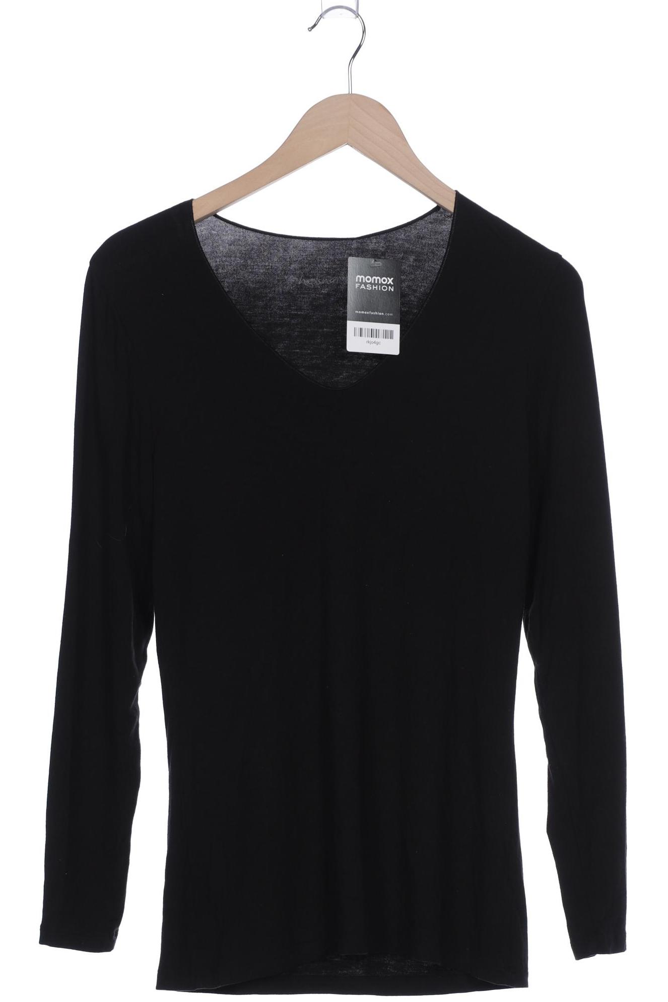 

hessnatur Damen Langarmshirt, schwarz, Gr. 40