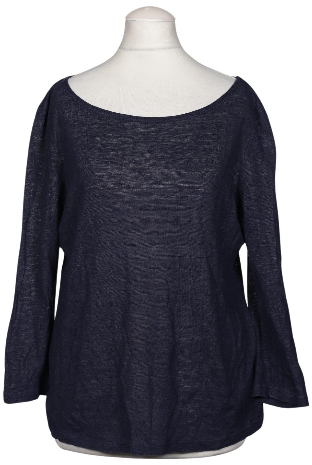 

hessnatur Damen Langarmshirt, marineblau, Gr. 38