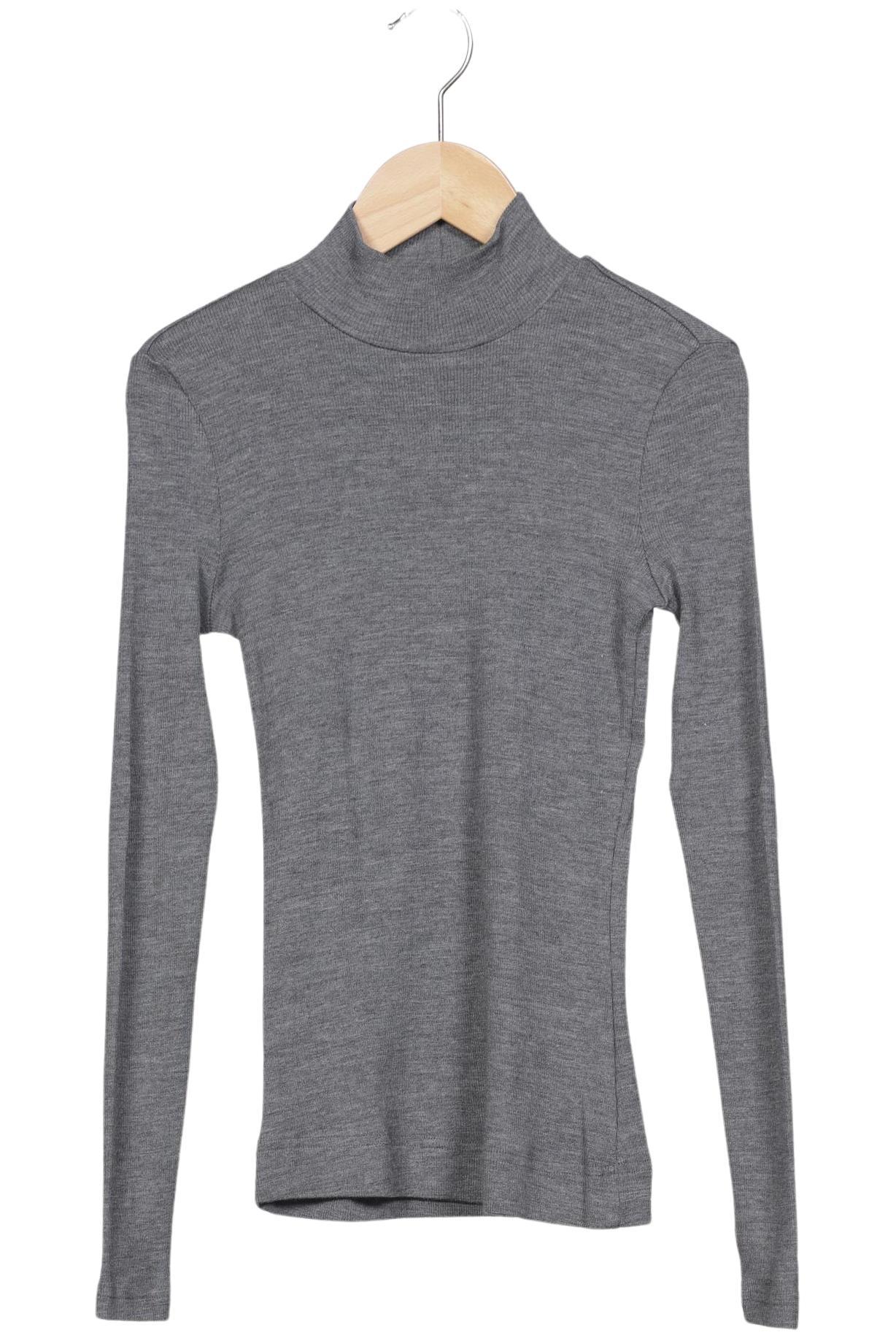 

hessnatur Damen Langarmshirt, grau, Gr. 34